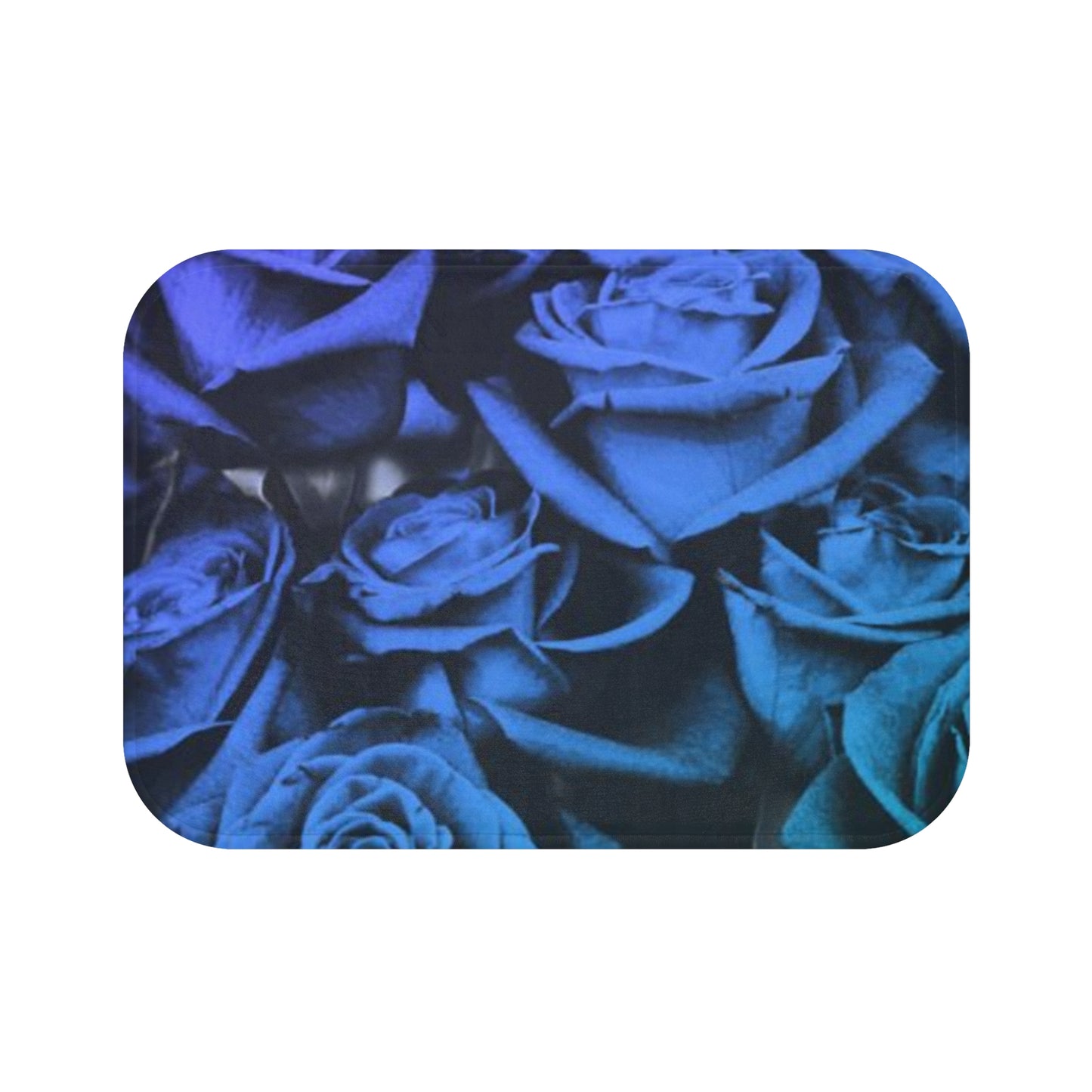 Blue Roses Bath Mat