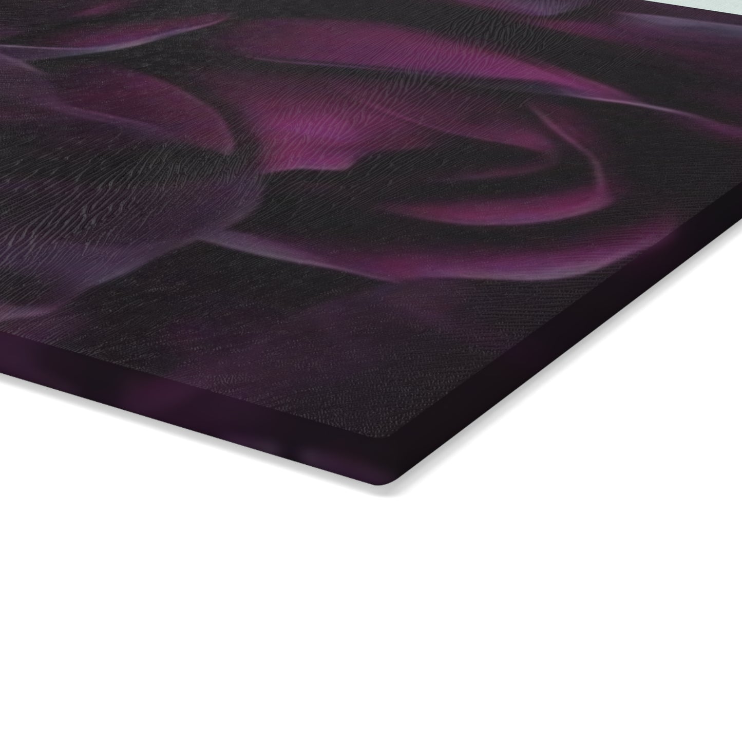 Dark Purple Floral Cutting Board