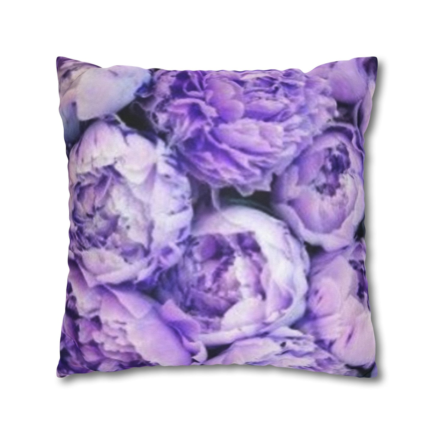 Purple Peony Square Pillowcase