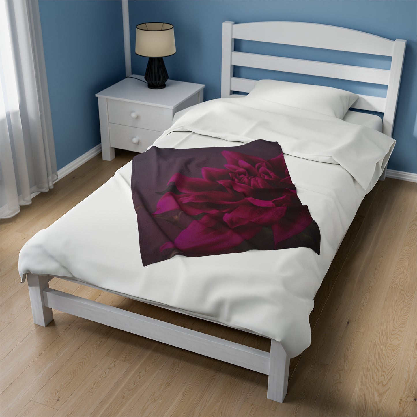 Magenta Dahlia Blanket