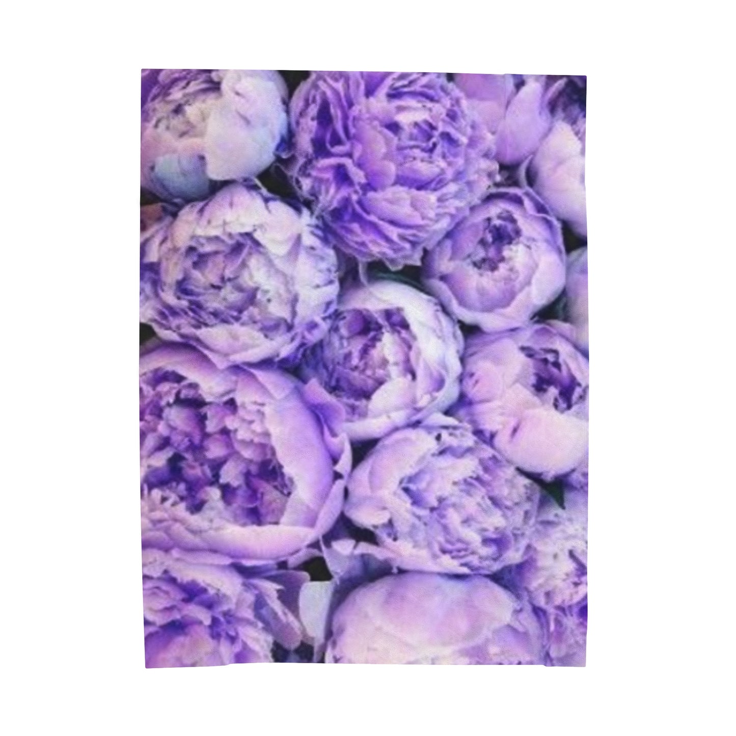 Soft Floral Blanket – Purple Peony Pattern for Floral Charm