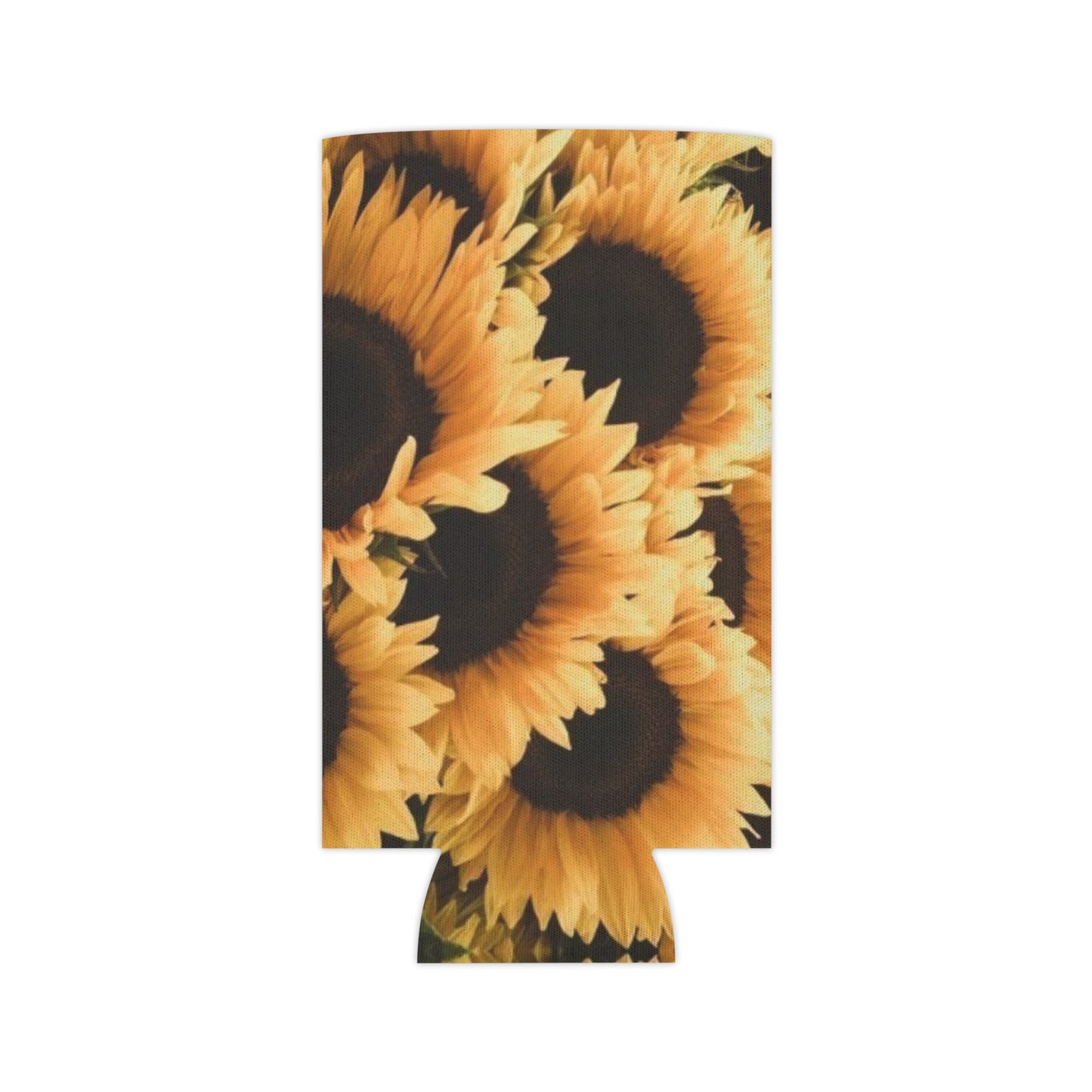 Floral Can Cooler - Sunflower Design