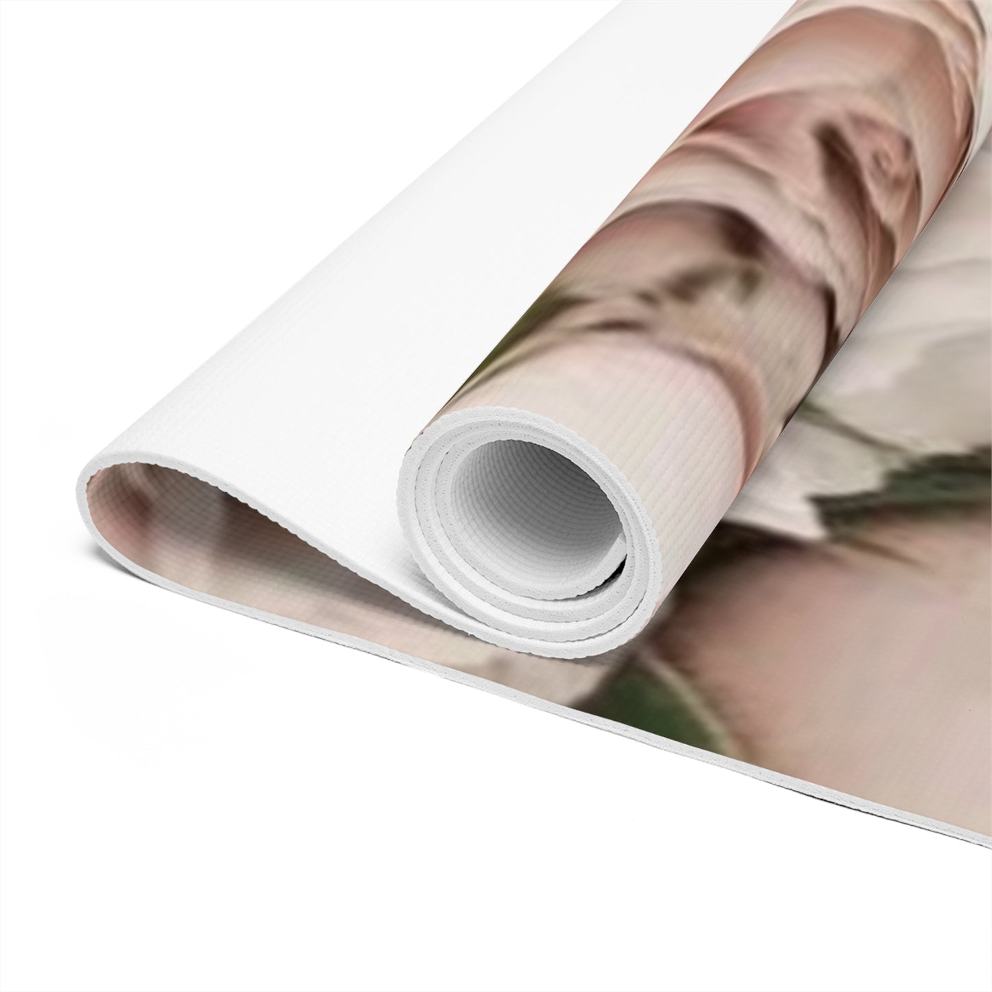Light Pink Roses Exercise Mat