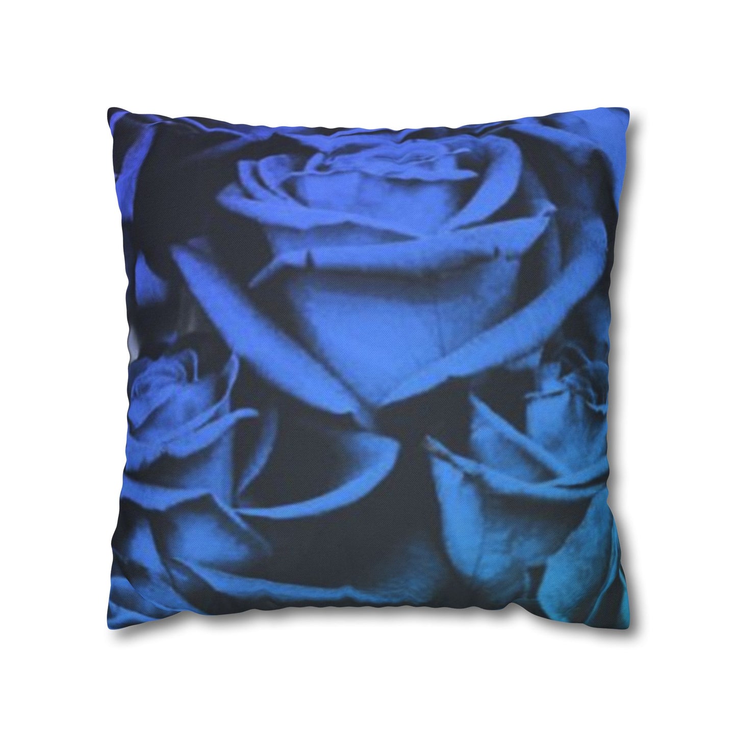 Blue Roses Square Pillowcase