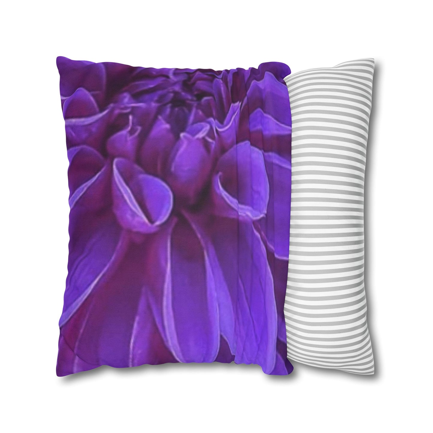 Purple Dahlia Square Pillowcase