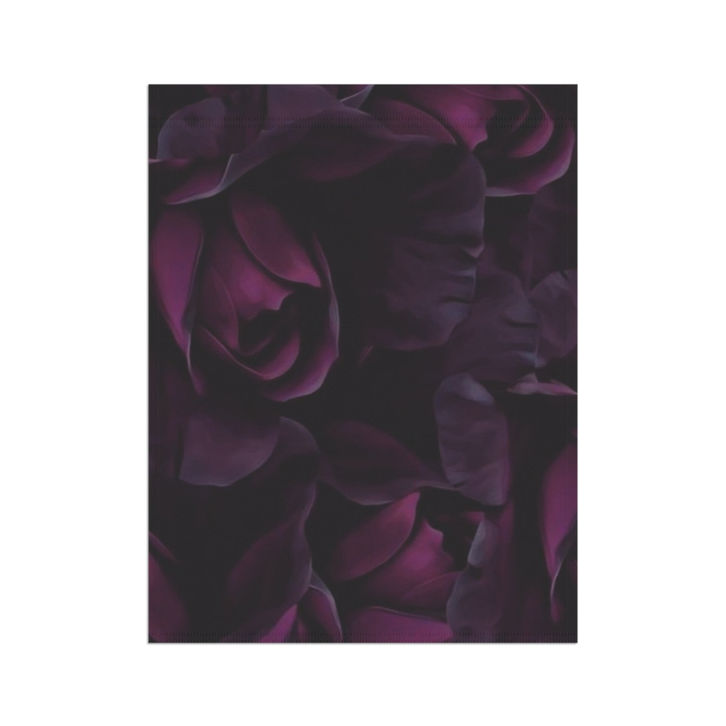 Dark Purple Floral Garden & House Banner