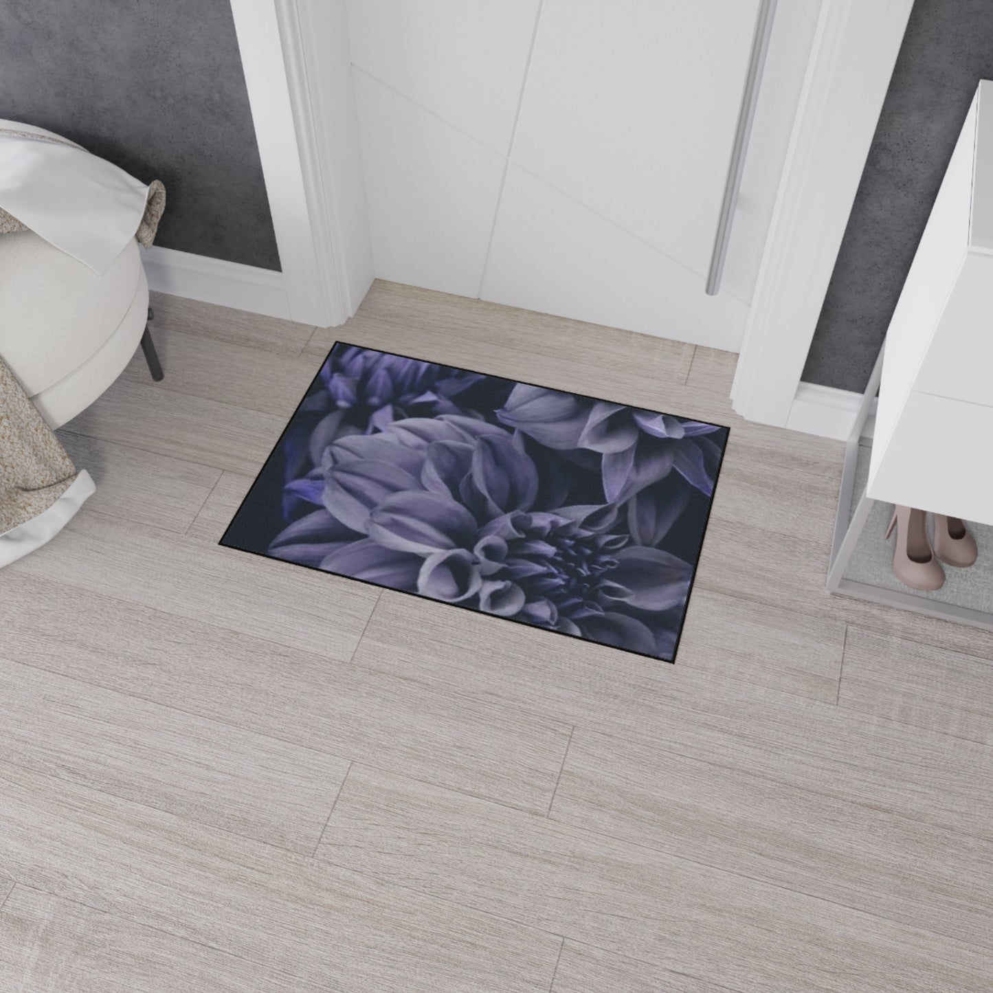 Blue Dahlia Heavy Duty Floor Mat