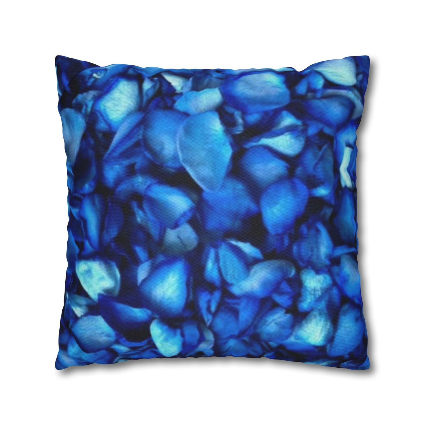 Blue Petals Square Pillowcase