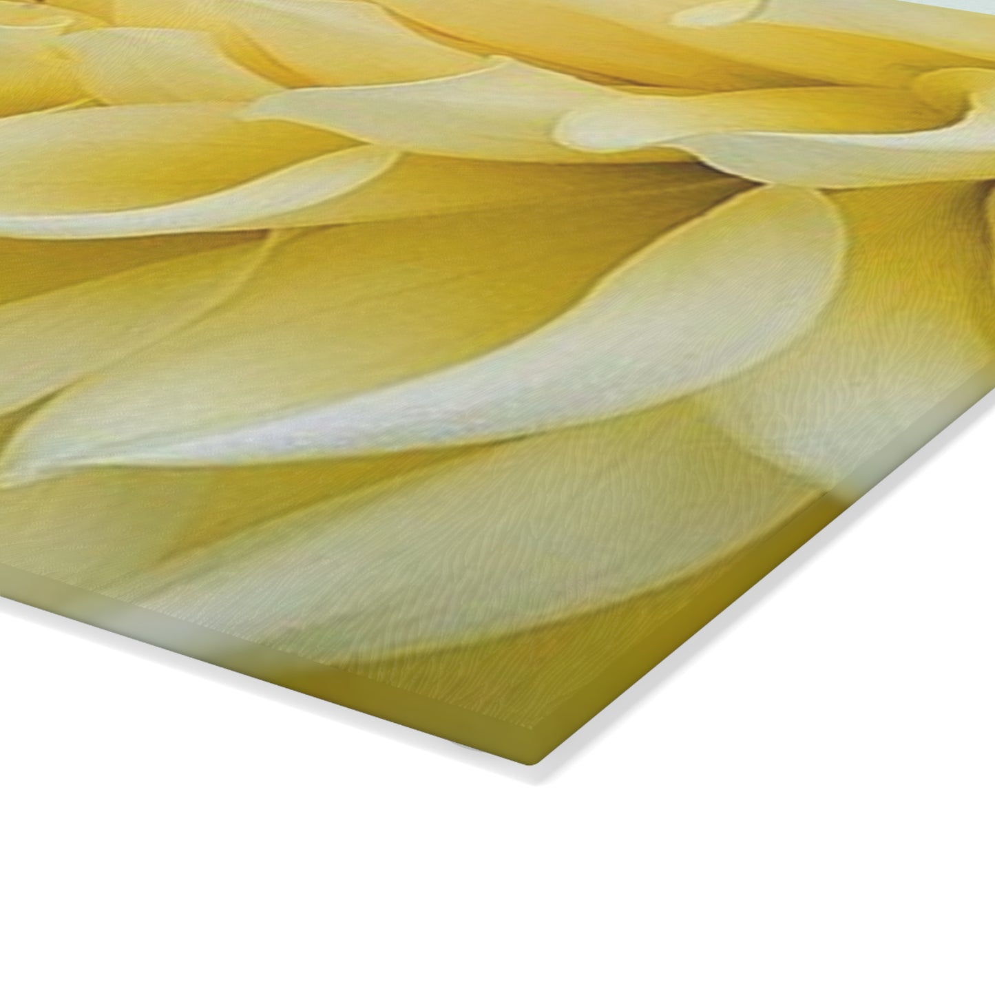 Yellow Dahlia Cutting Board