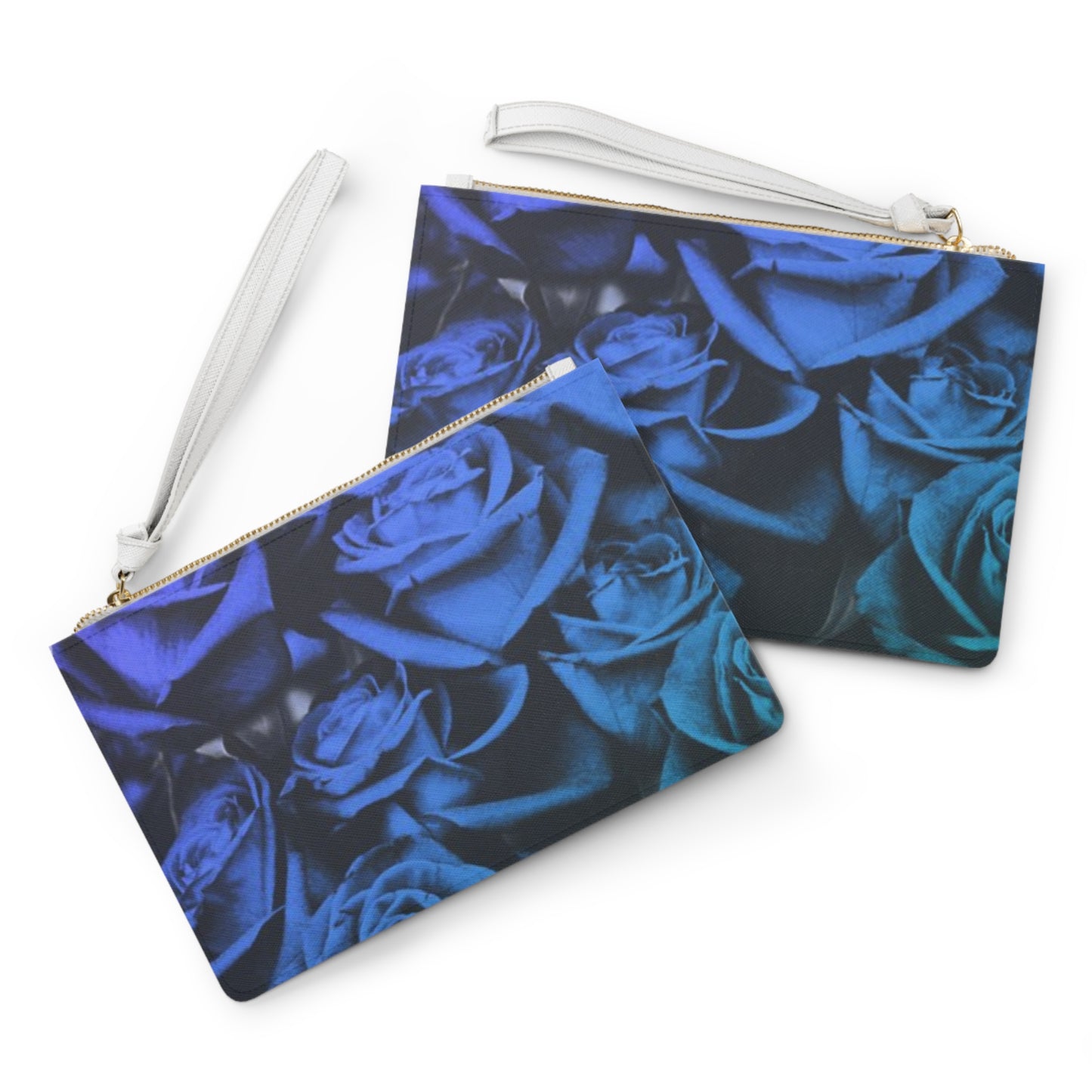 Blue Roses Clutch Bag