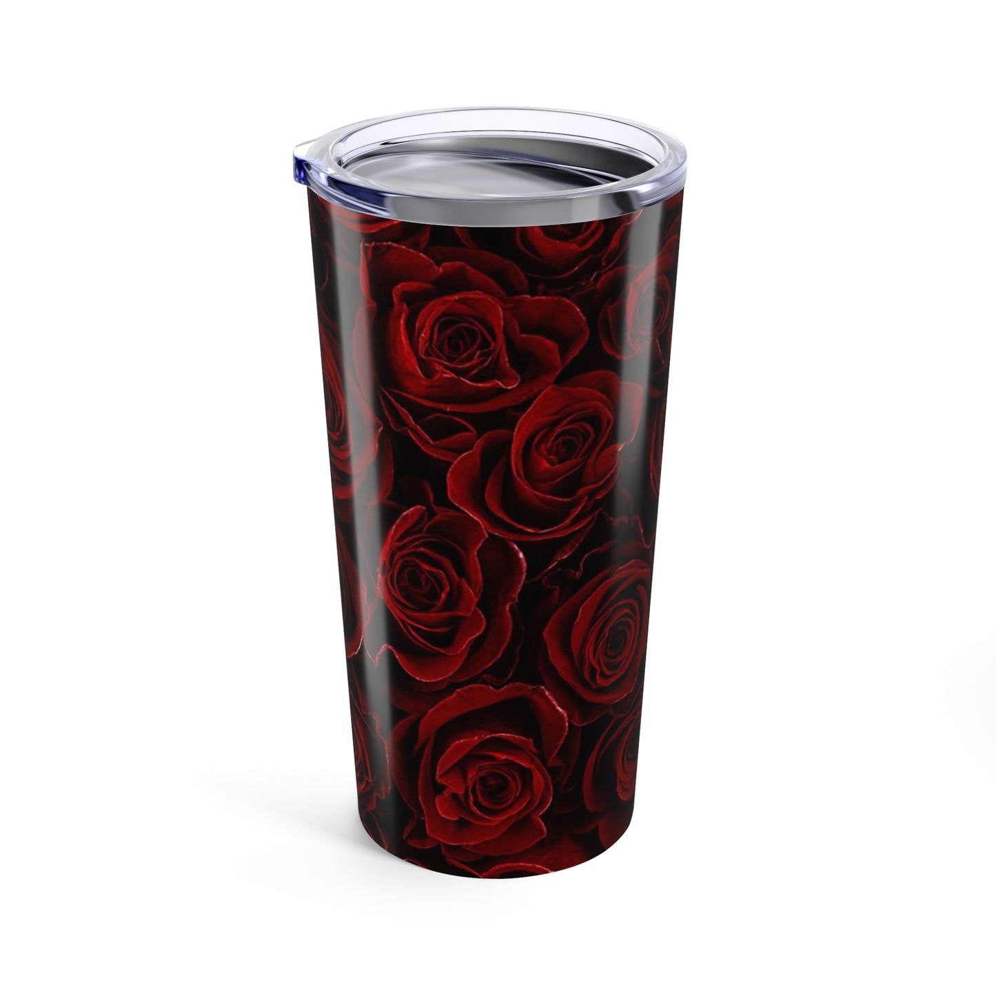 Stainless Steel Floral Tumbler 20 oz – Red Roses