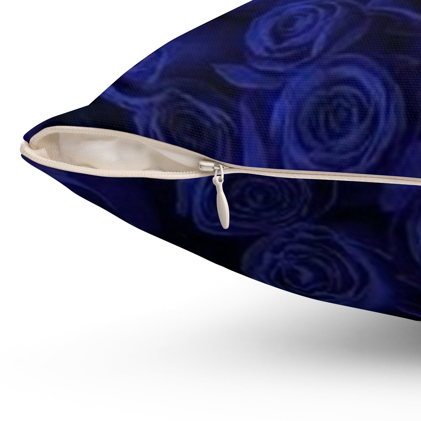 Dark Blue Roses Square Pillow