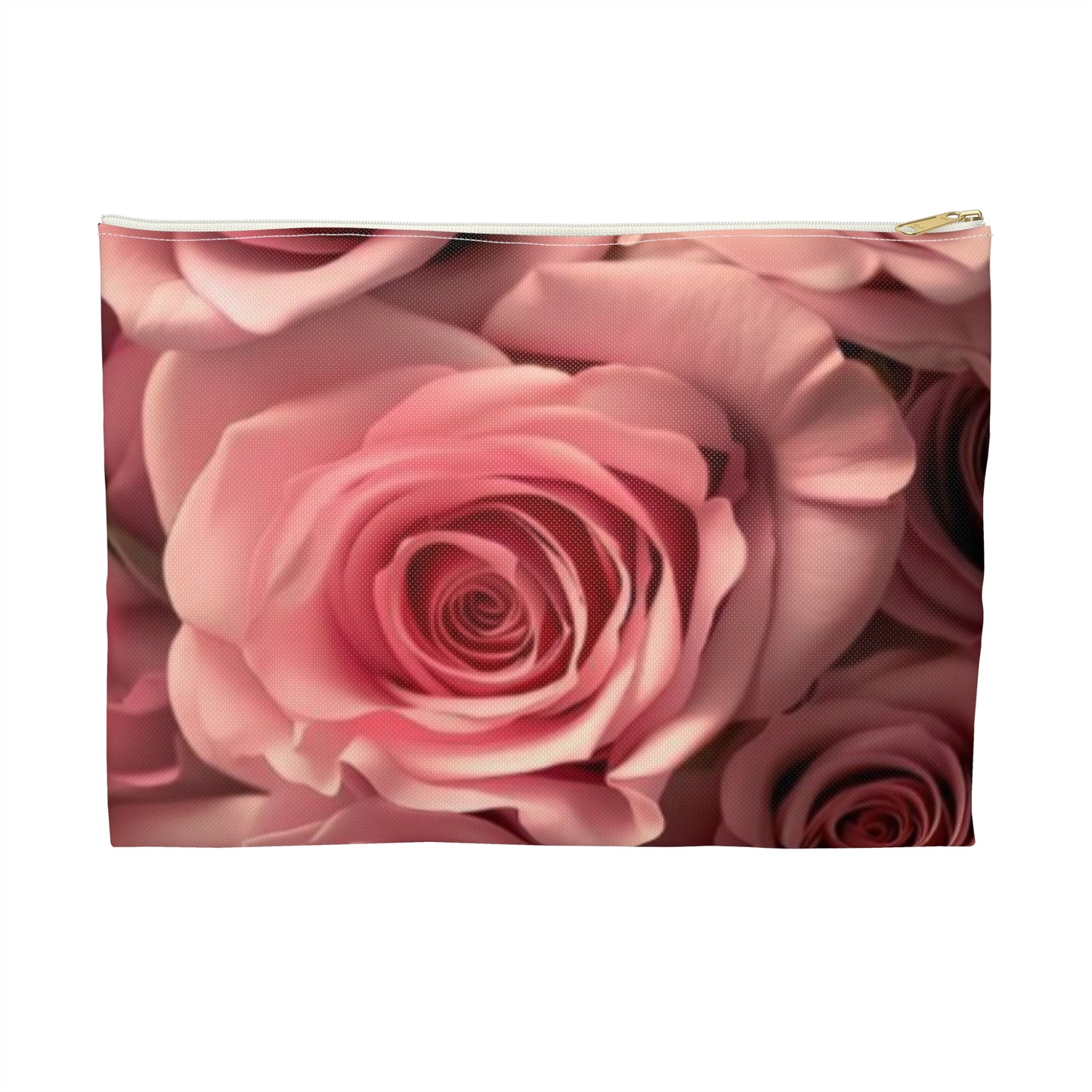 Pink Roses Accessory Pouch