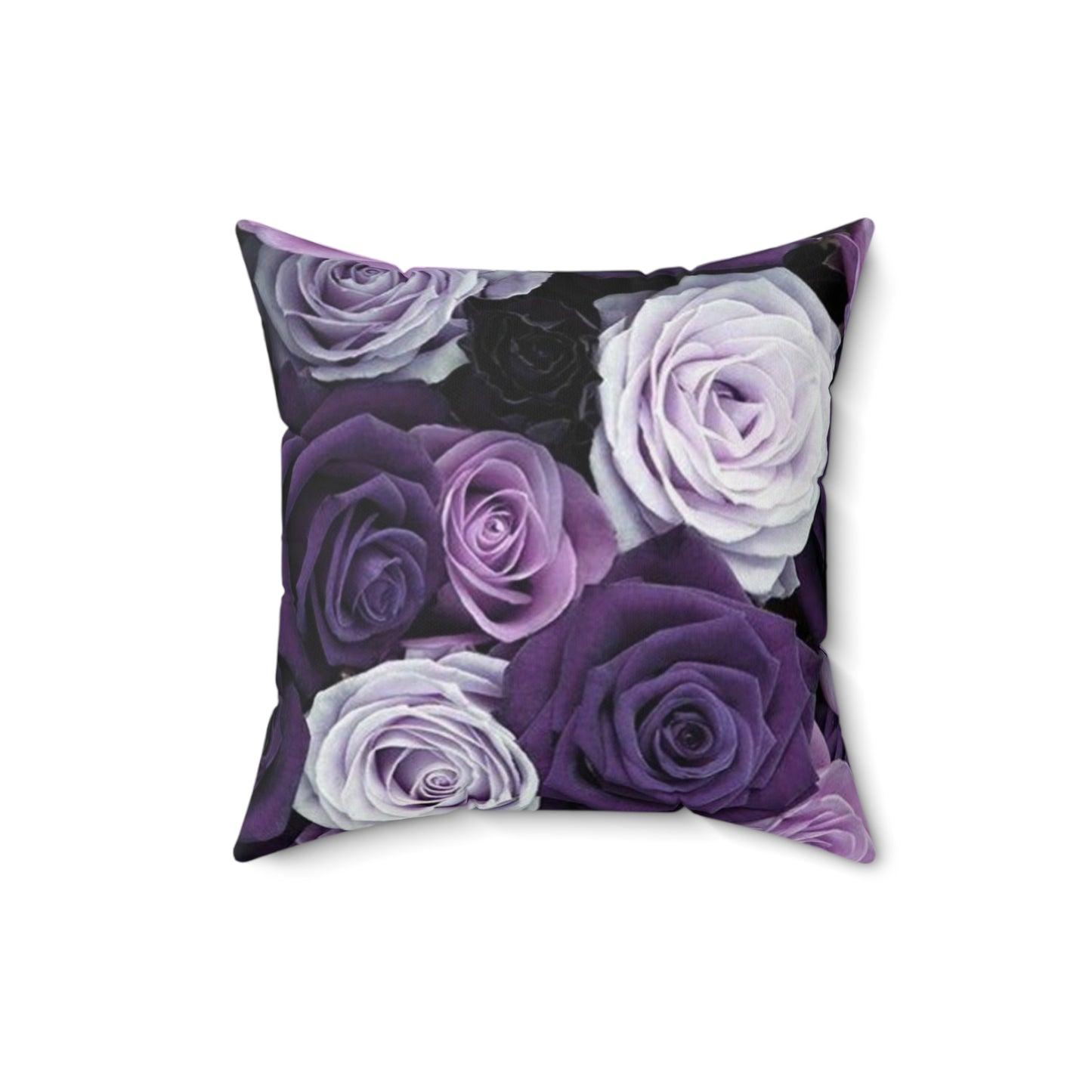 Purple Roses Square Pillow