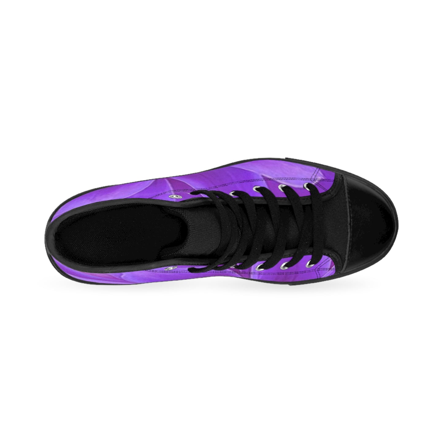 Purple Dahlia High Top Sneakers