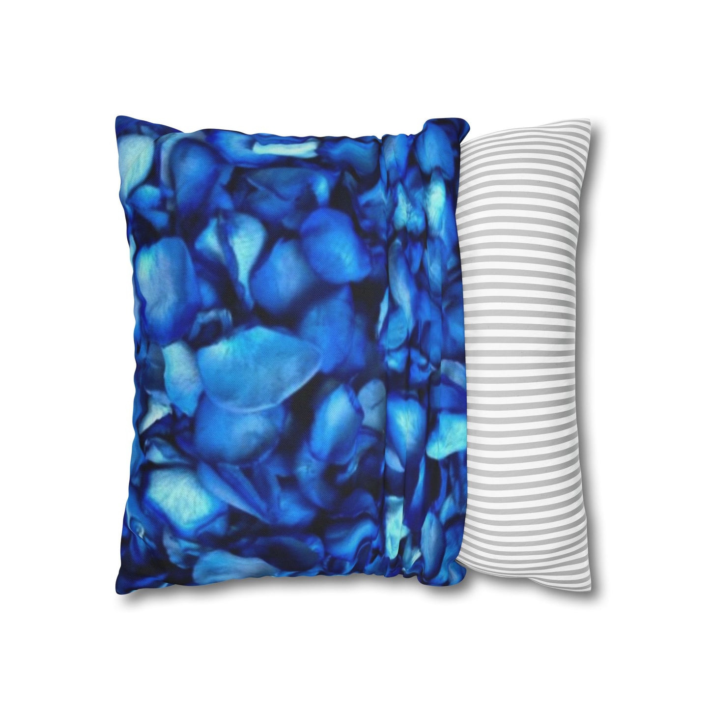 Blue Petals Square Pillowcase
