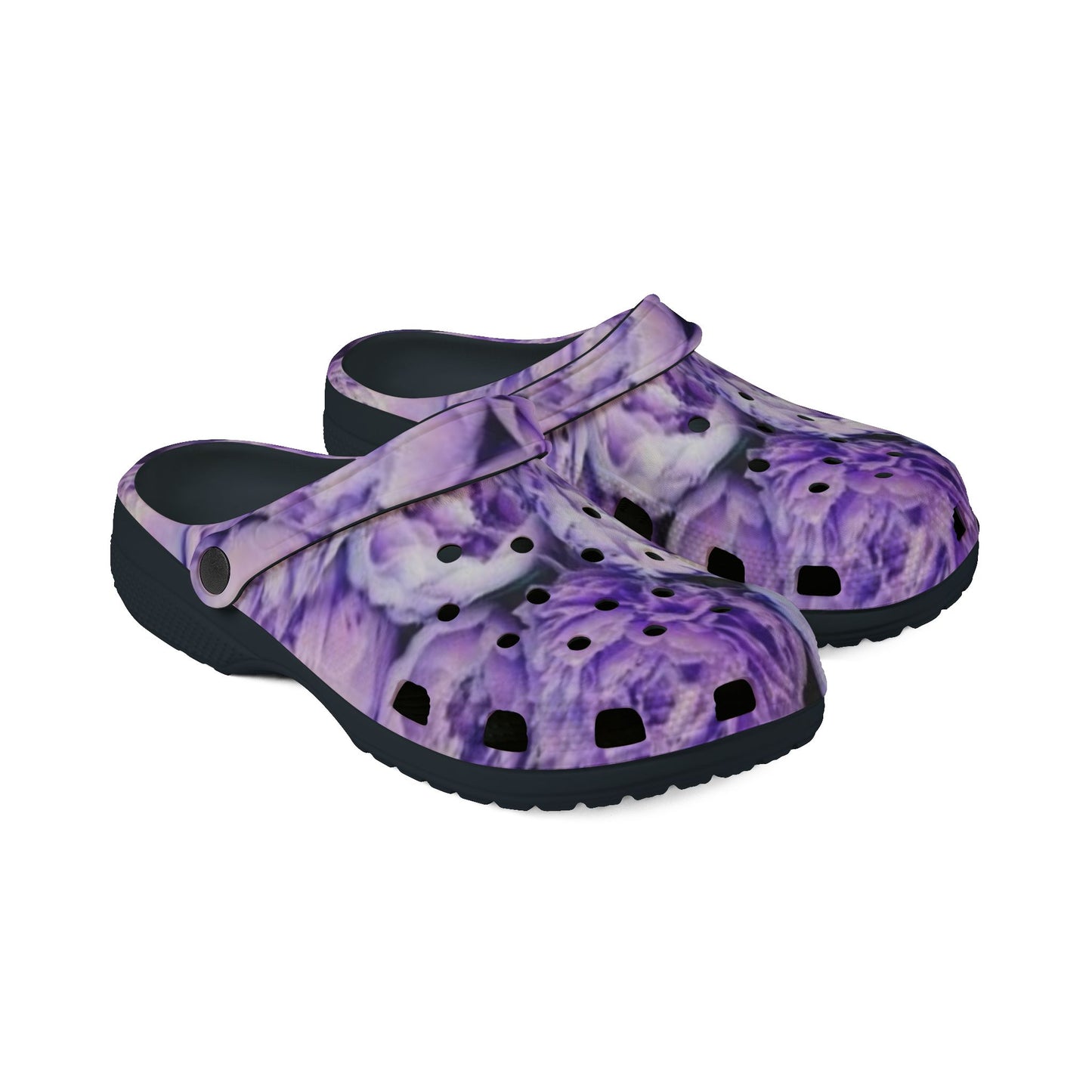 Purple Peony Foam Shoes