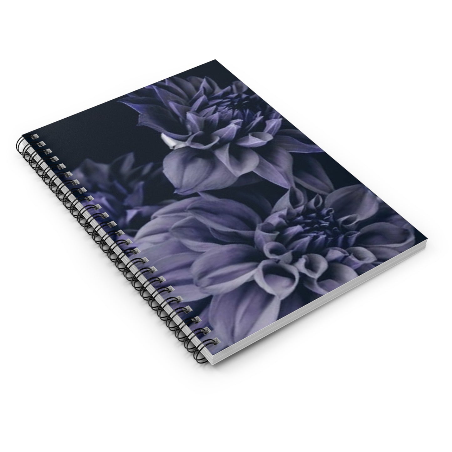Blue Dahlia Spiral Notebook - Ruled Line