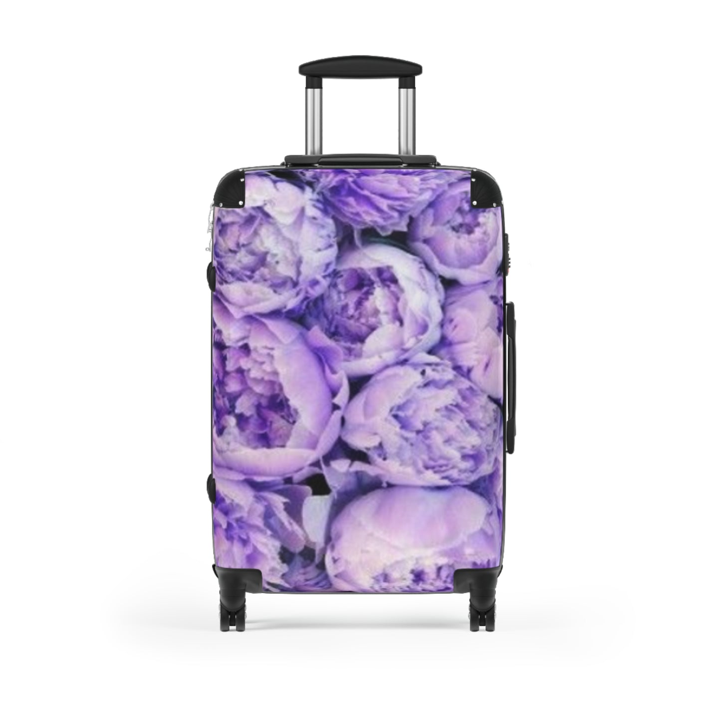 Purple Peony Floral Suitcase for Travelers – Modern Floral Style