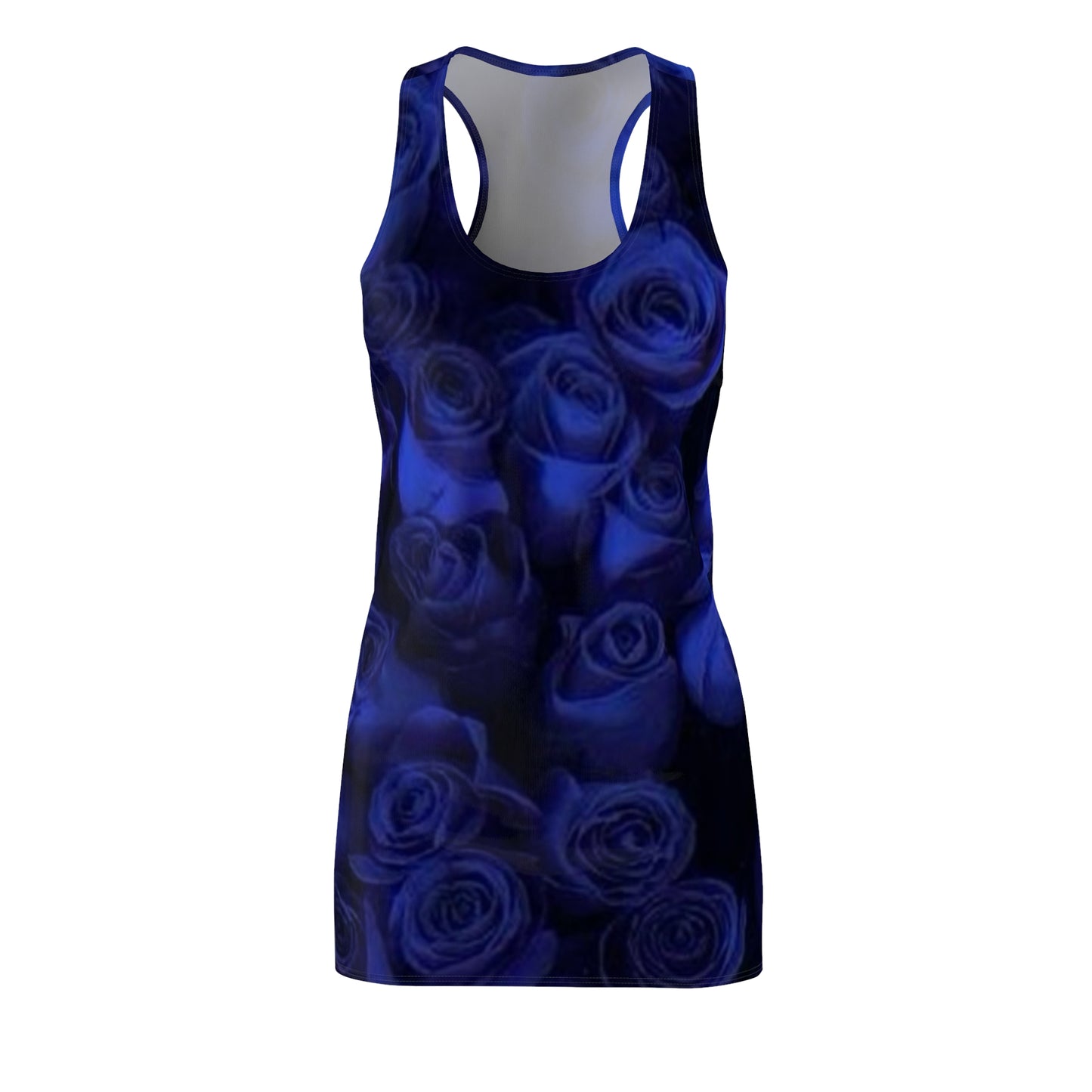 Dark Blue Roses Racerback Dress