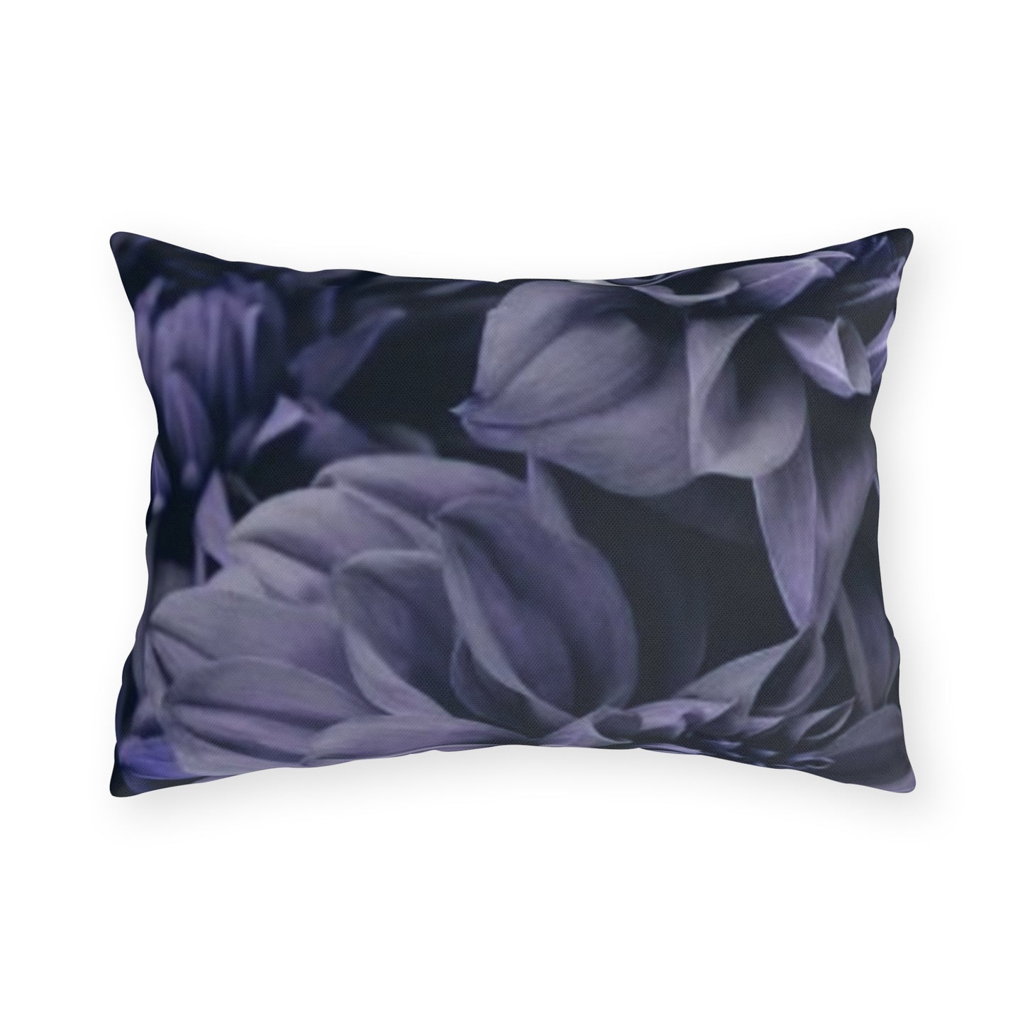 Blue Dahlia Outdoor Pillow