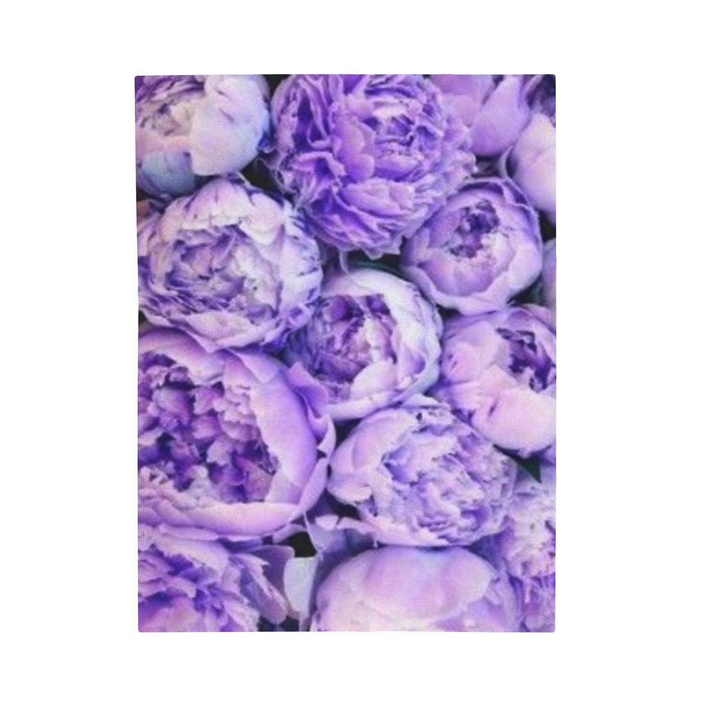 Soft Floral Blanket – Purple Peony Pattern for Floral Charm