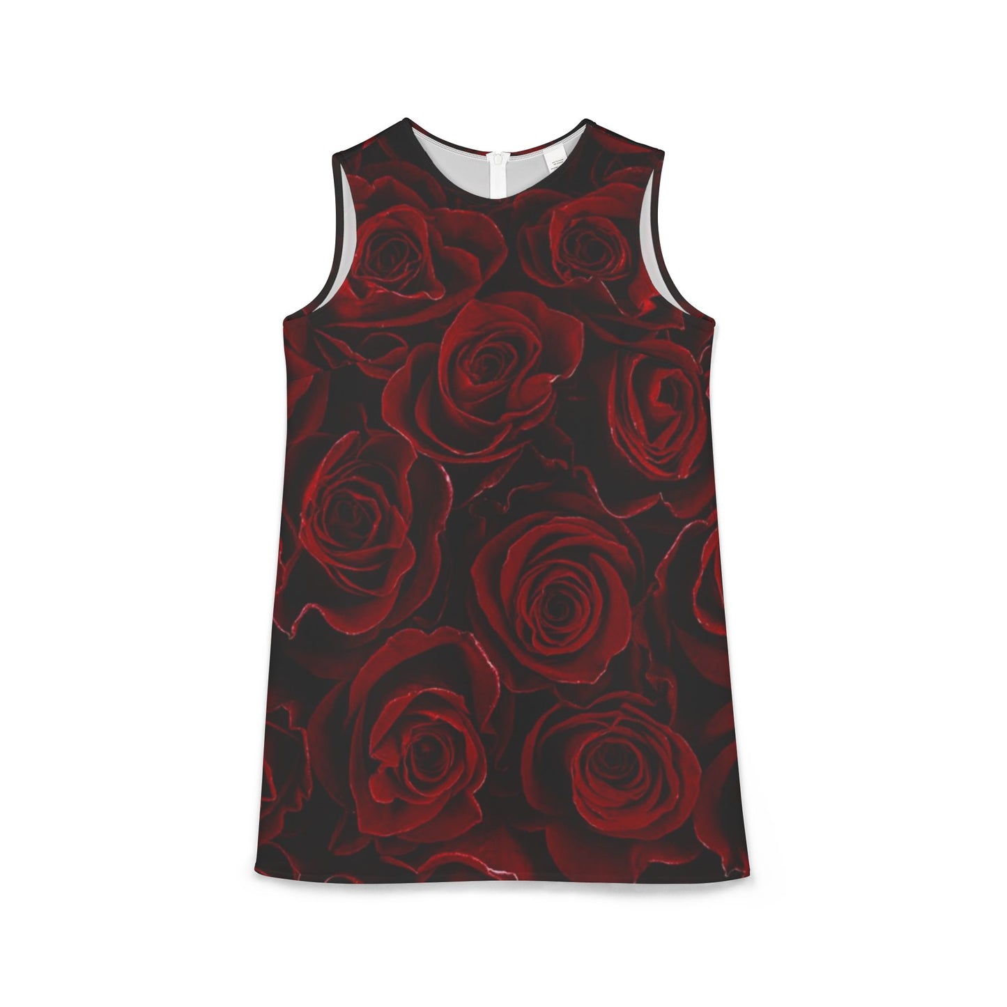 Red Roses Sleeveless Dress