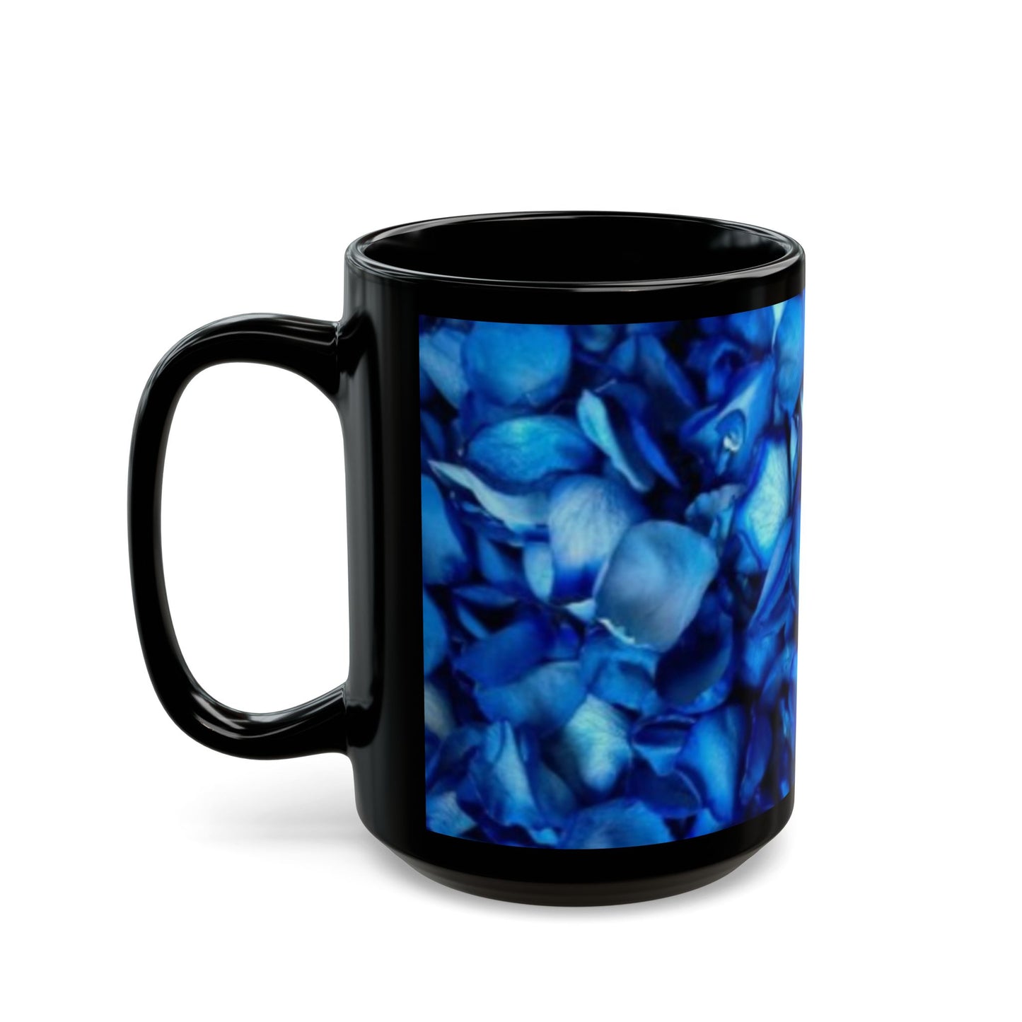 Blue Petals Floral Design Mug – Unique Floral Coffee Mug