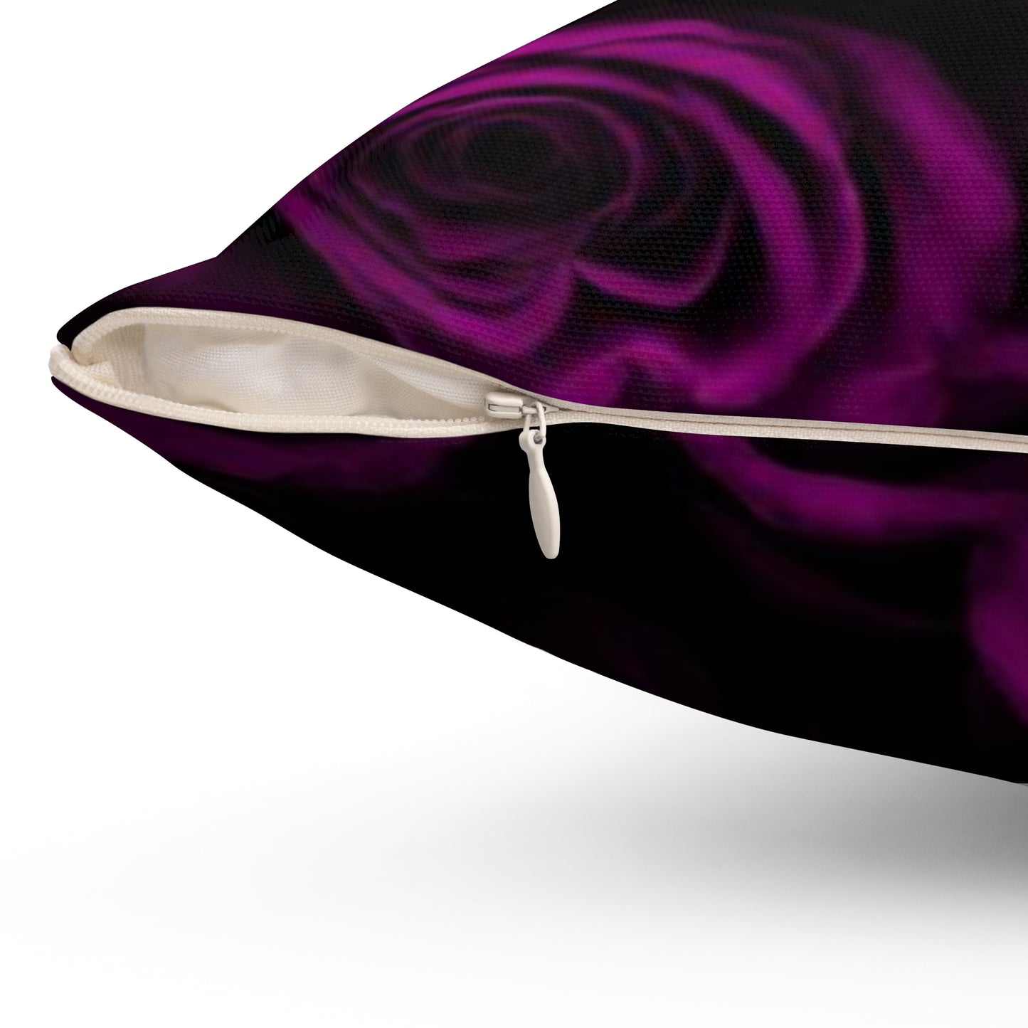 Dark Purple Roses Square Pillow