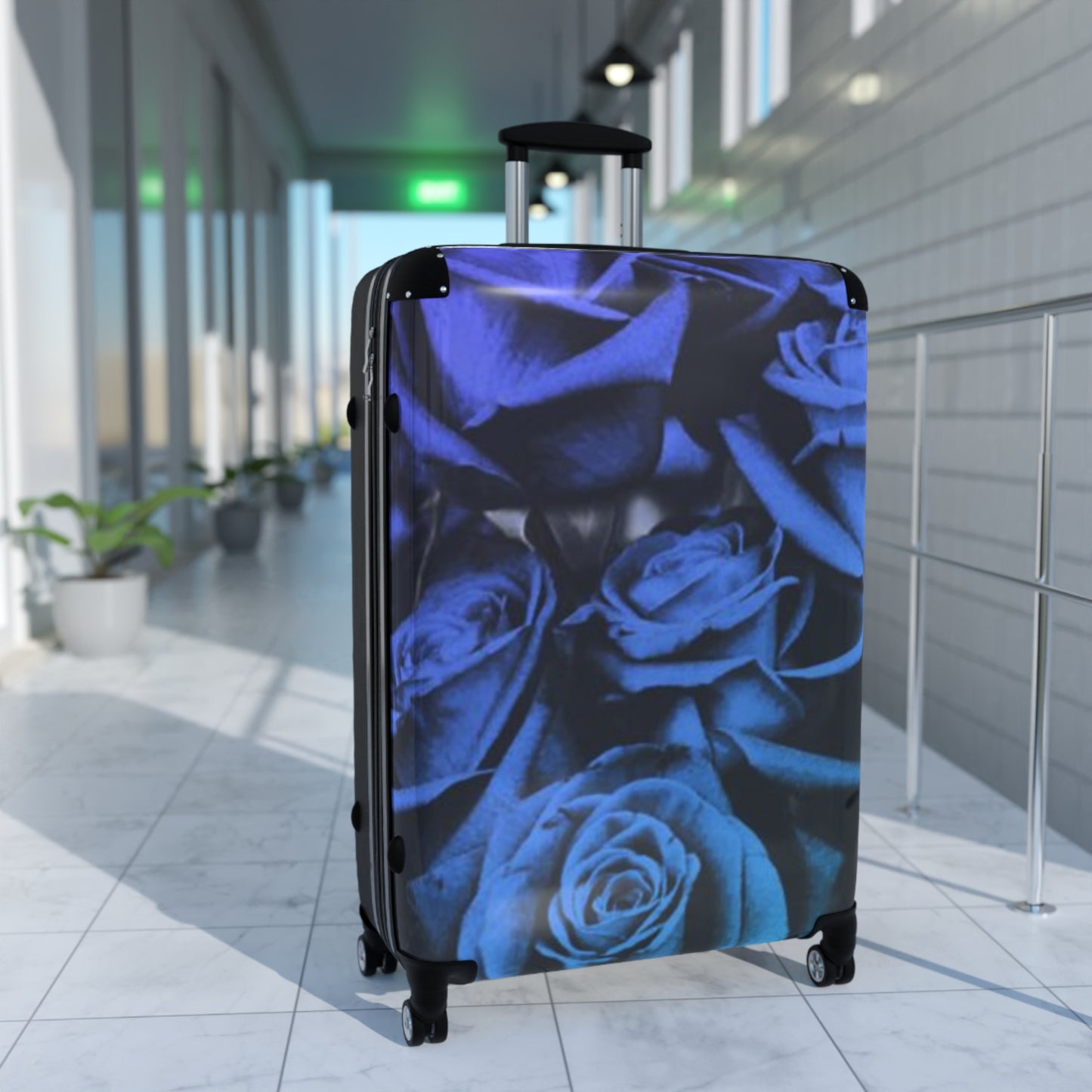 Blue Roses Suitcase