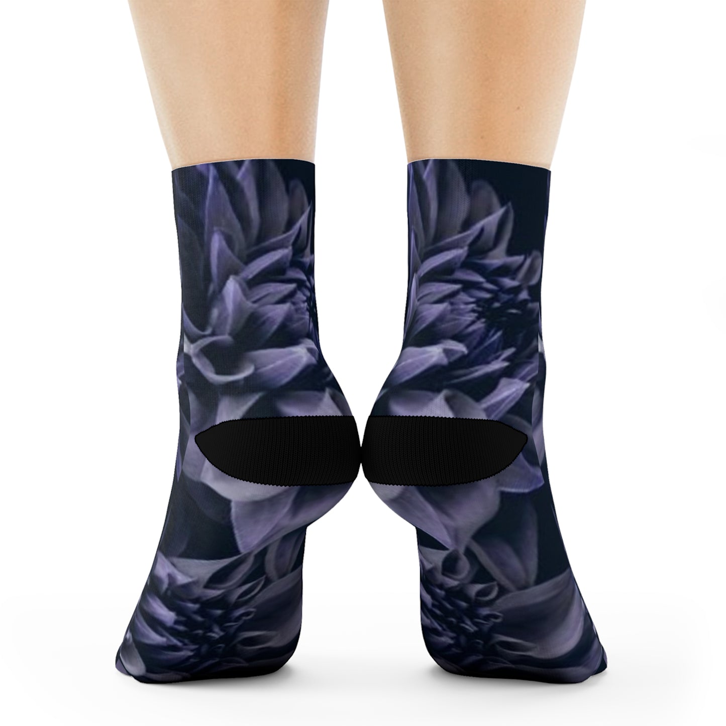 Blue Dahlia Crew Socks