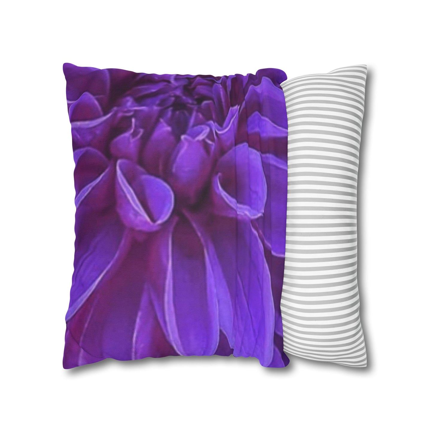 Purple Dahlia Square Pillowcase