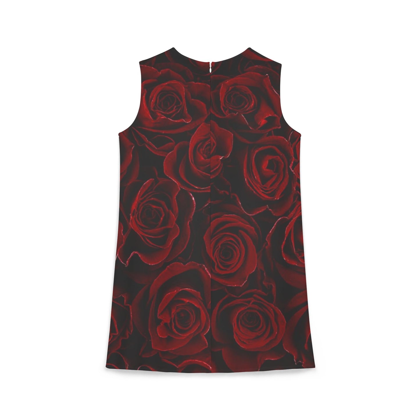 Red Roses Sleeveless Dress