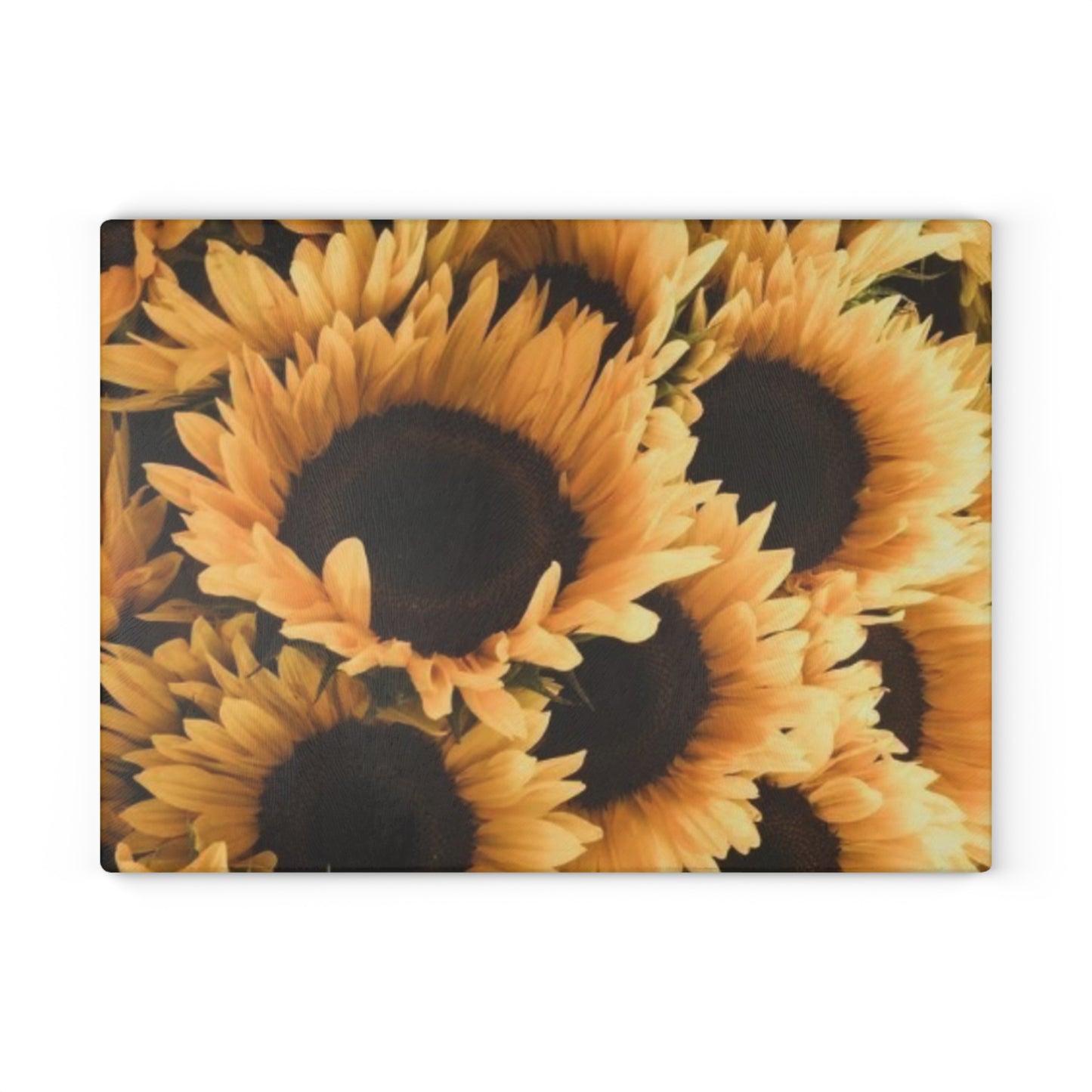 Sunflower Floral Glass Cutting Board – Brighten Your Kitchen