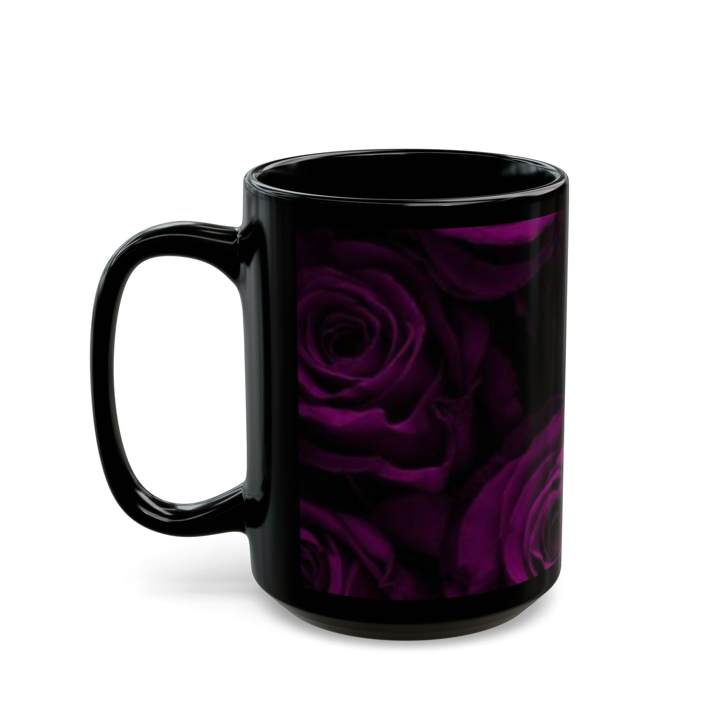 Dark Purple Roses Mug