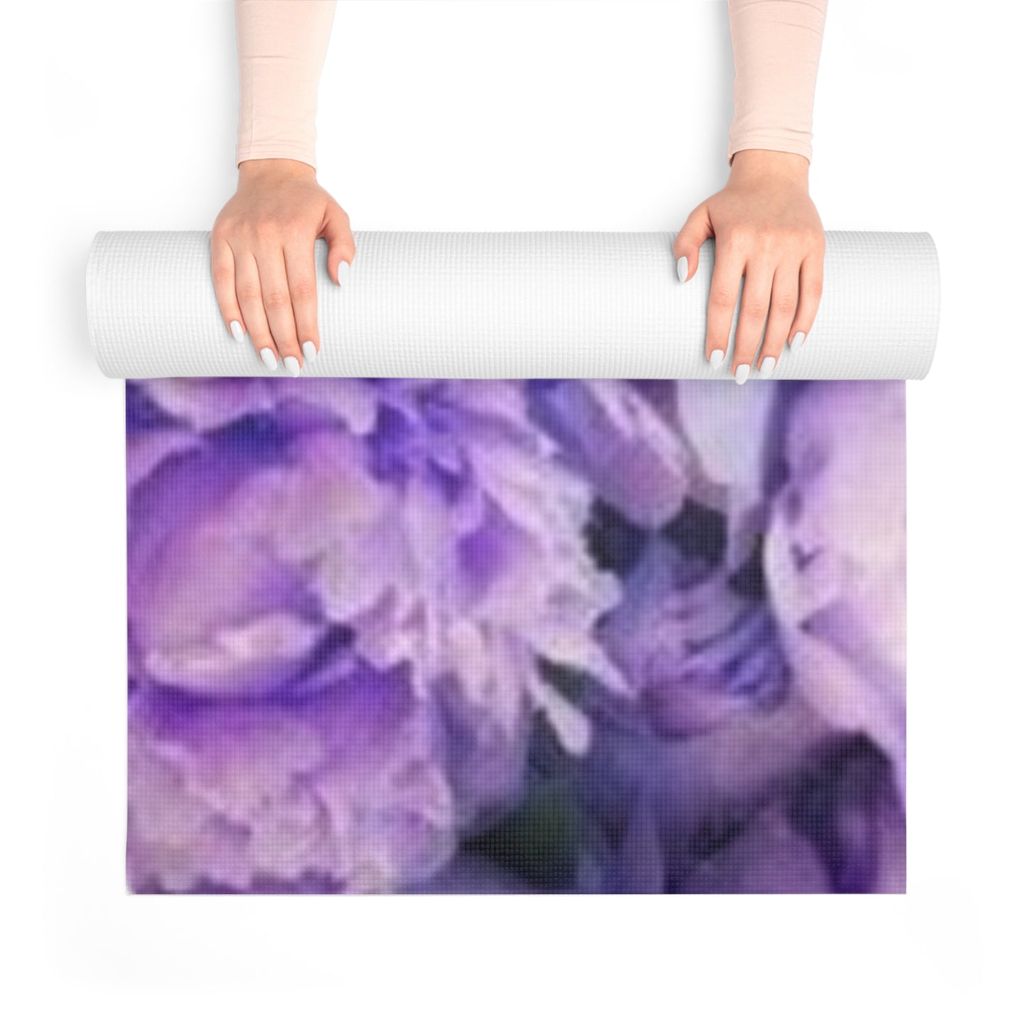 Purple Peony Exercise Mat
