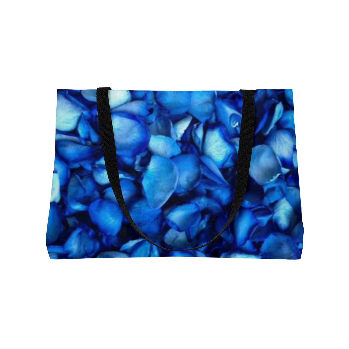 Blue Petals Rectangle Tote Bag