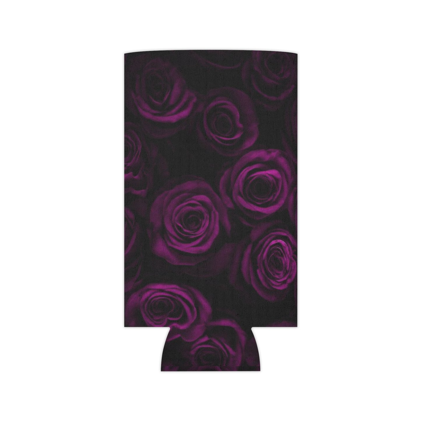 Dark Purple Roses Can Cooler
