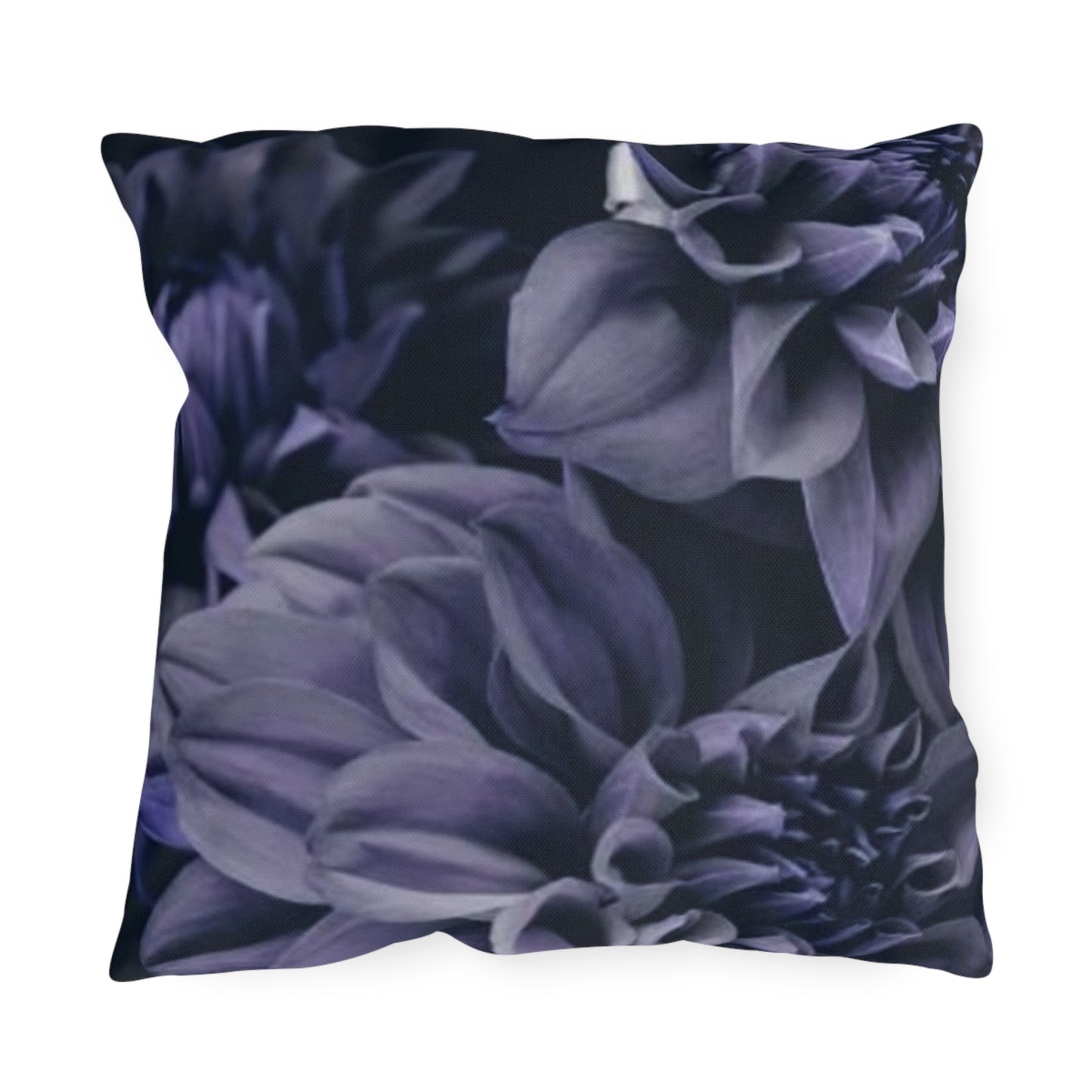 Blue Dahlia Outdoor Pillow