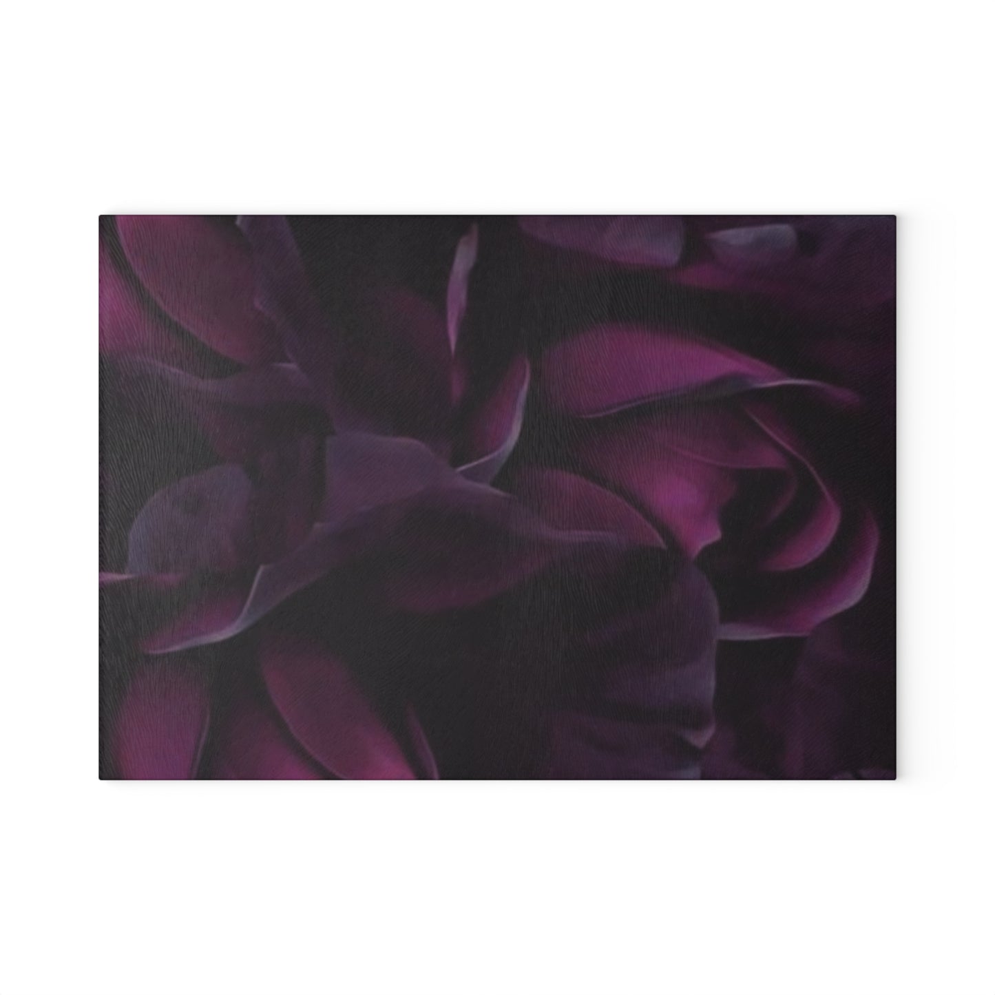 Dark Purple Floral Cutting Board