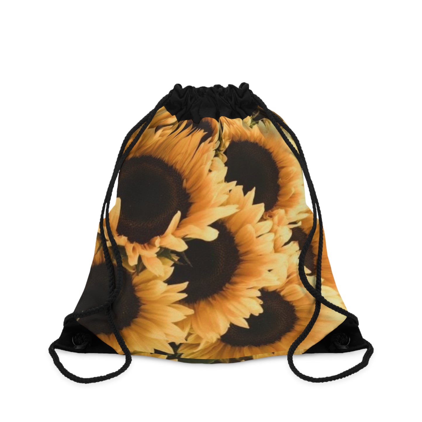 Sunflower Floral Drawstring Bag