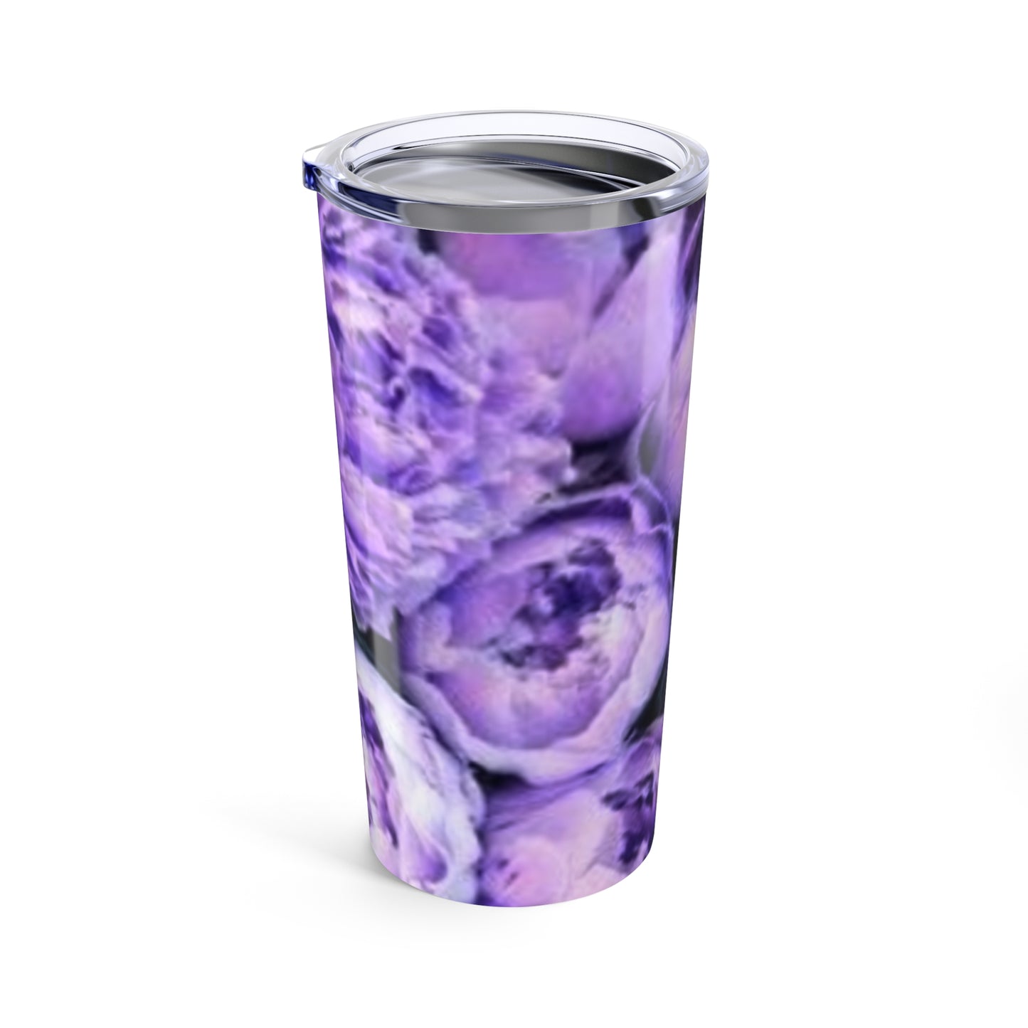Stainless Steel Floral Tumbler 20 oz – Purple Peony