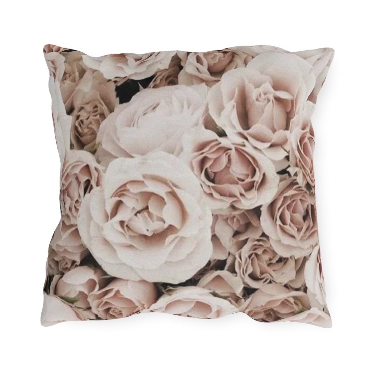 Light Pink Roses Outdoor Pillow