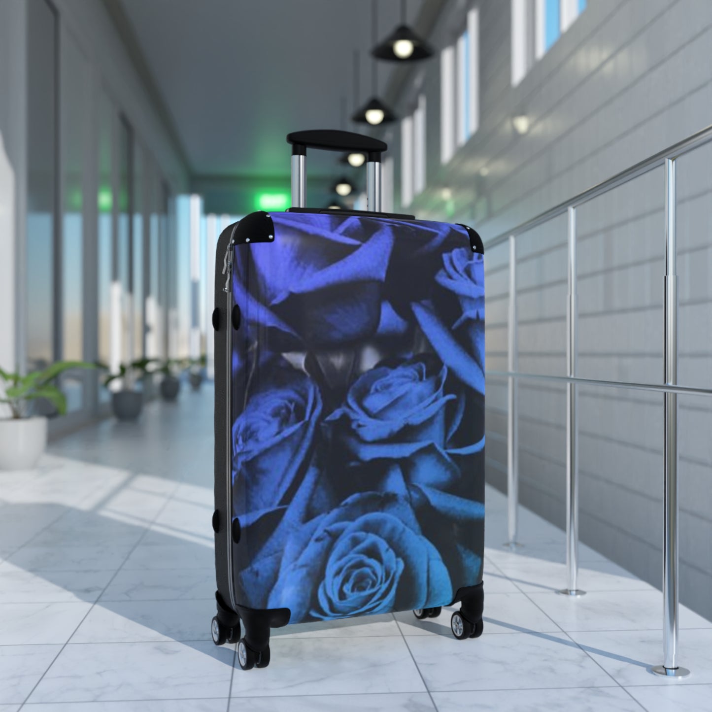 Blue Roses Suitcase