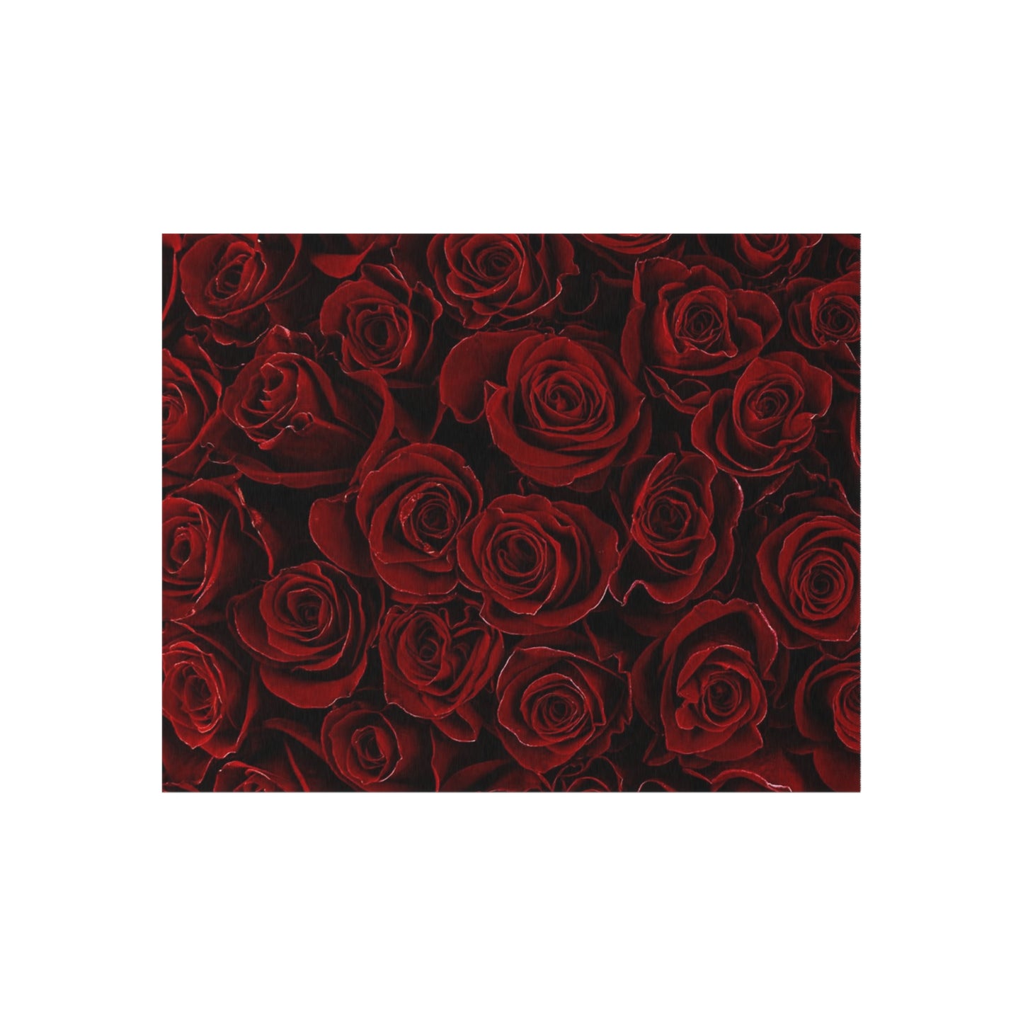 Red Roses Outdoor Rug