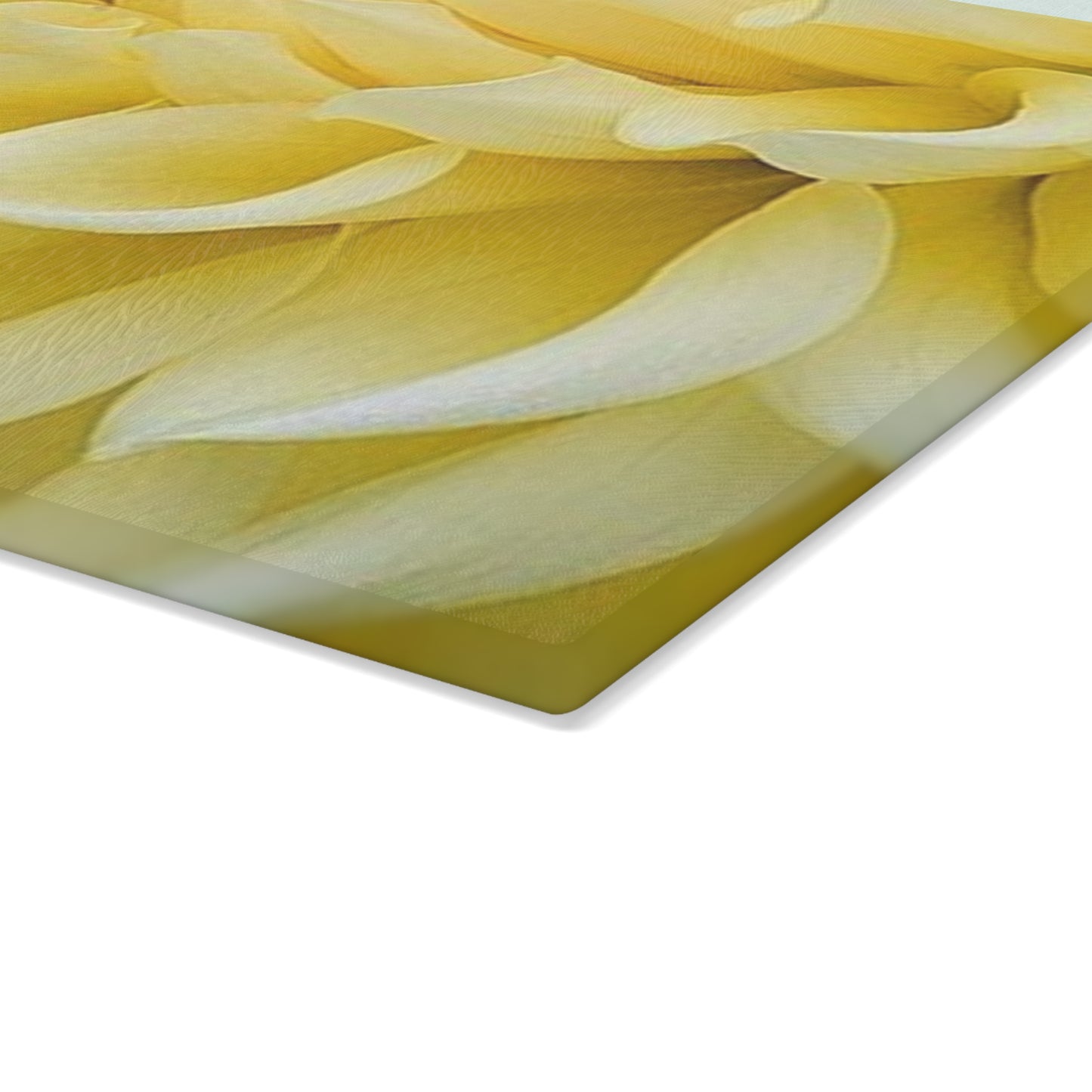 Yellow Dahlia Cutting Board