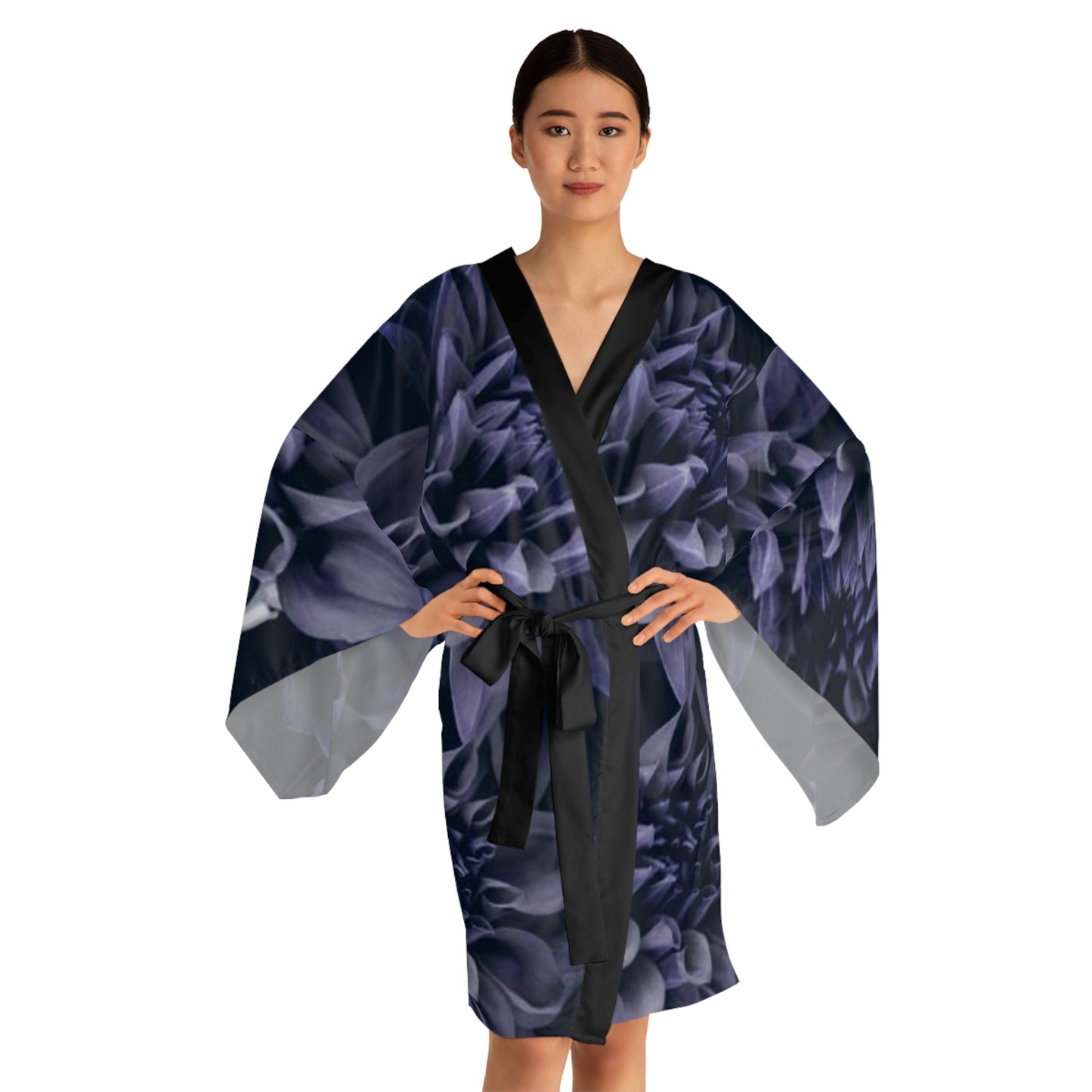 Blue Dahlia Kimono Robe