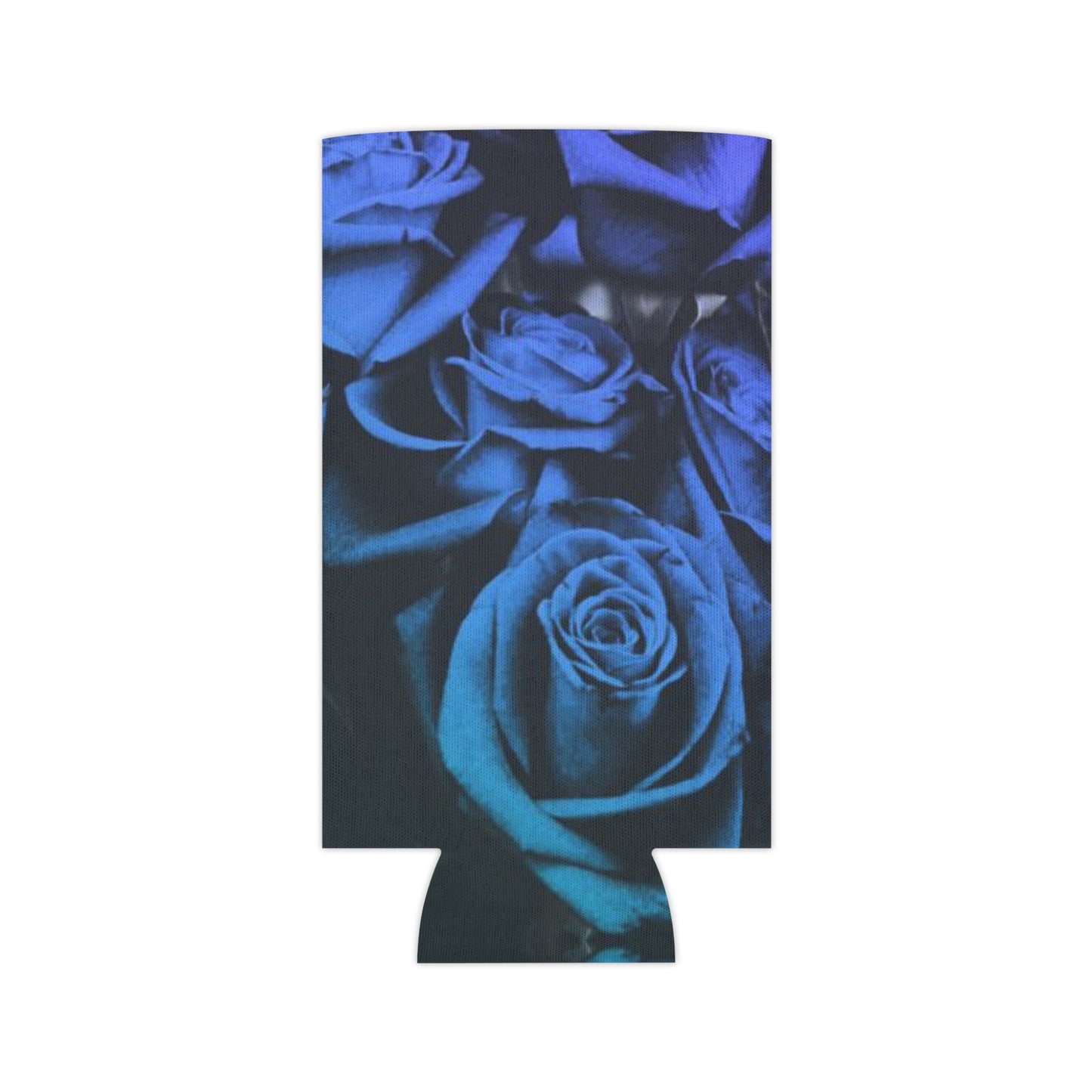 Blue Roses Can Cooler