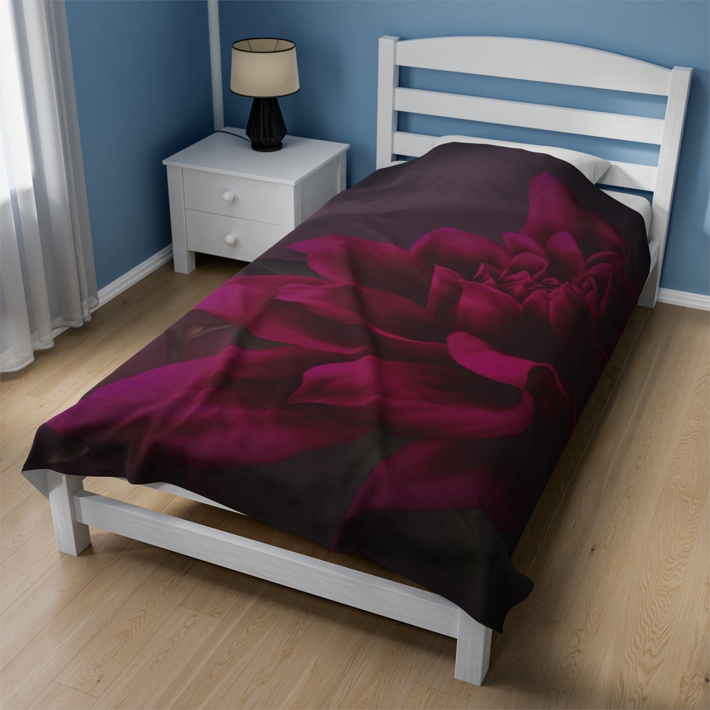 Magenta Dahlia Blanket
