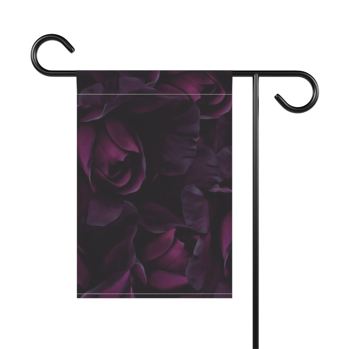 Dark Purple Floral Garden & House Banner